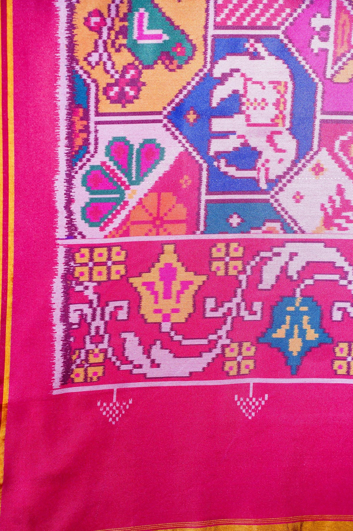 "MCD 011" Banarasi Multi Patola Paithani Silk Dupatta
