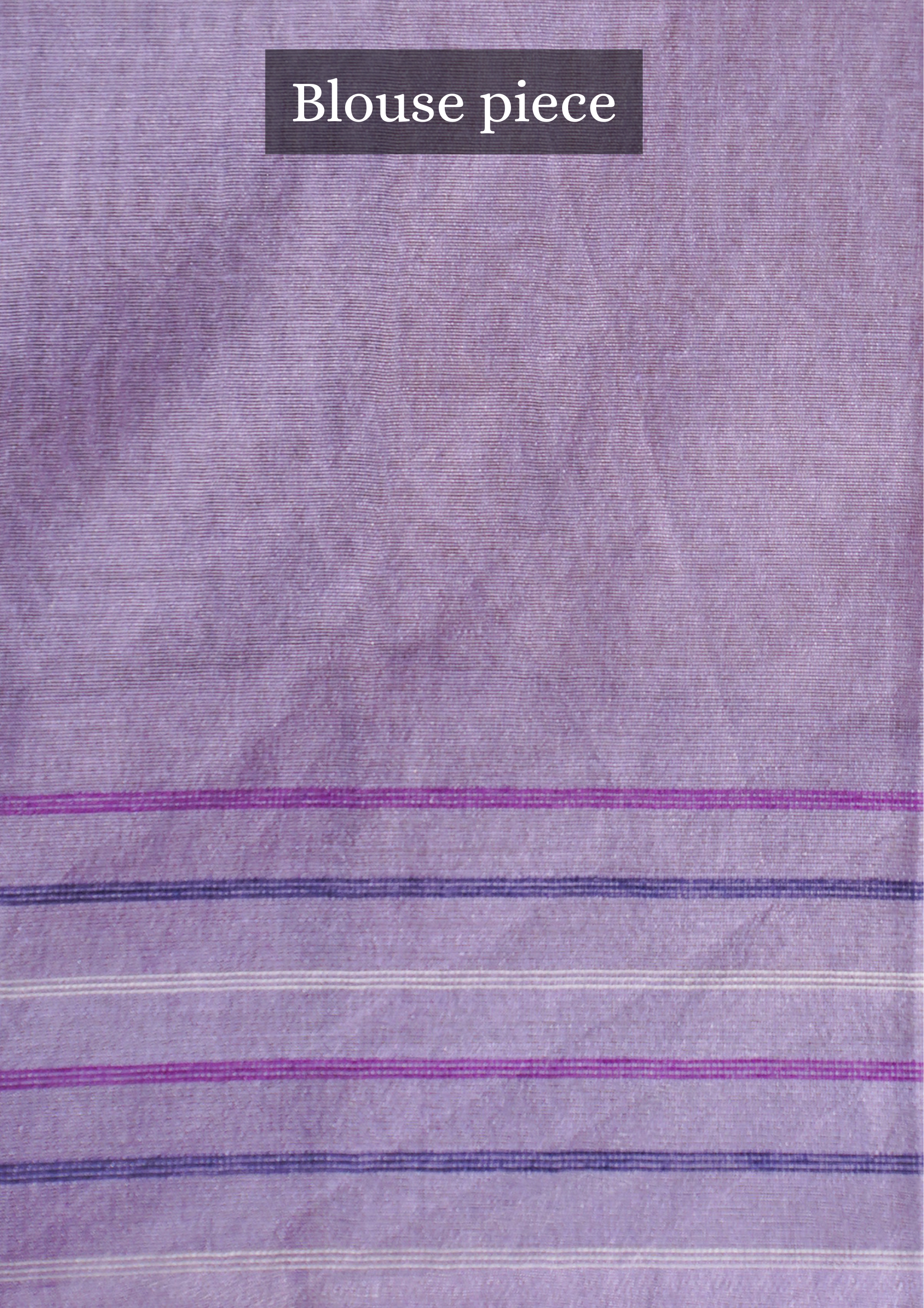 UTSAV BANARAS 333: Lavender Raw Silk Saree with Handwoven Floral Pallu