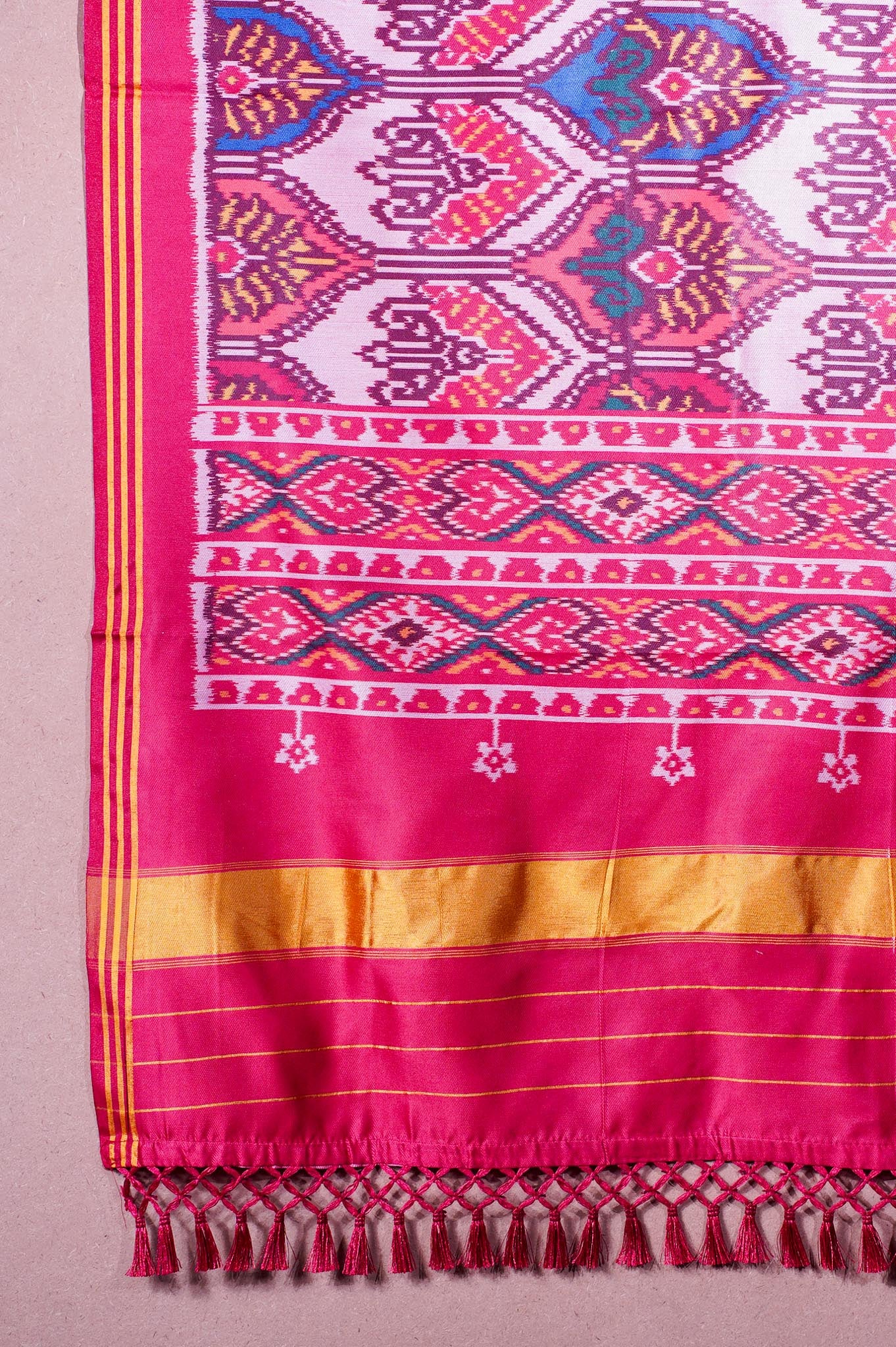"MCD 013" Banarasi Multi Patola Paithani Silk Dupatta