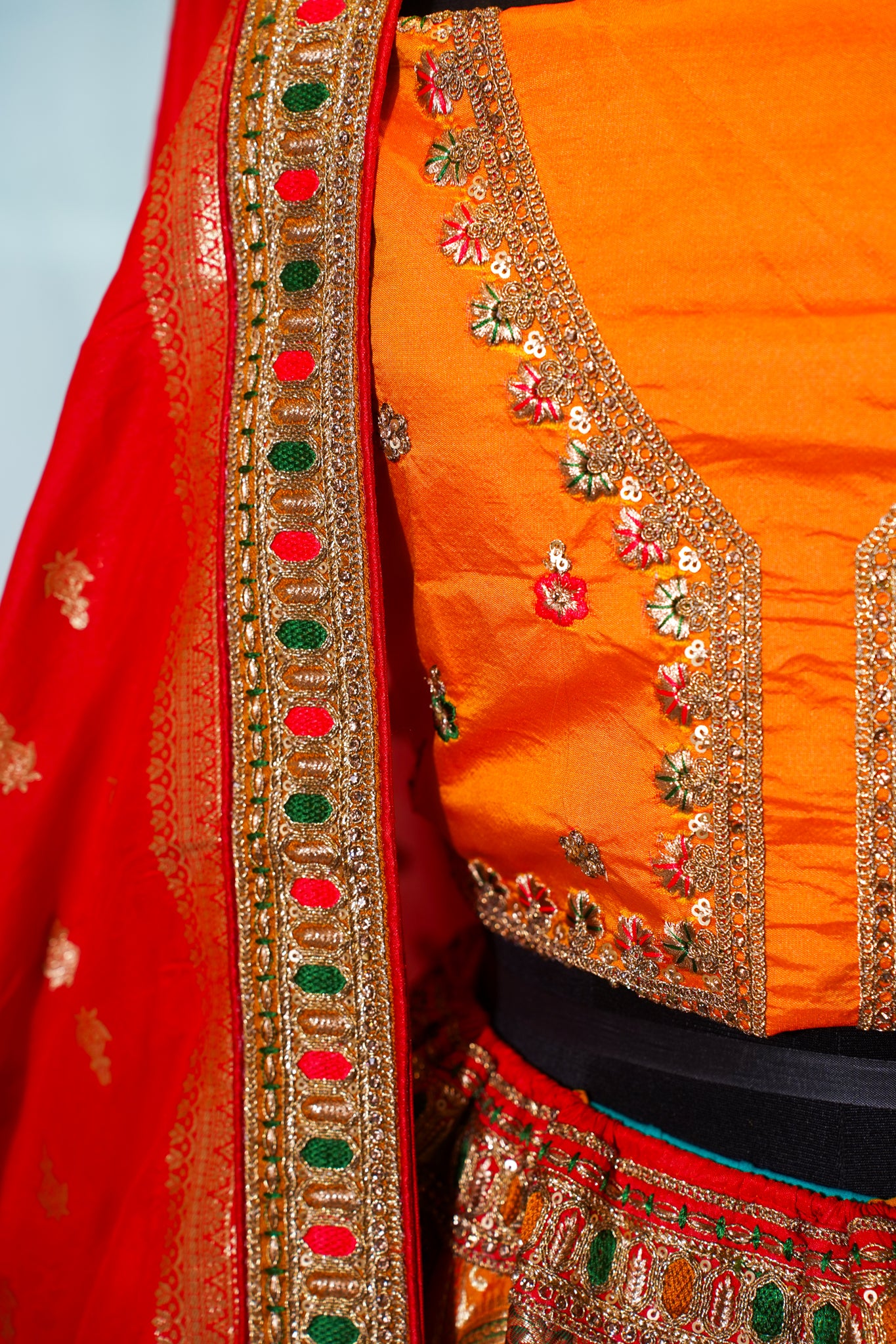 "Mansi 057" Banarasi Meenakari Stone Work Lehenga
