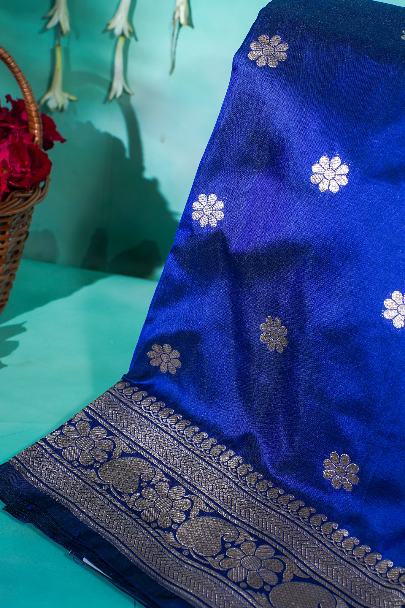 "VIRASAT 005" "Alia" Pure Banarasi Katan Silk Saree Woven with Authentic Zari