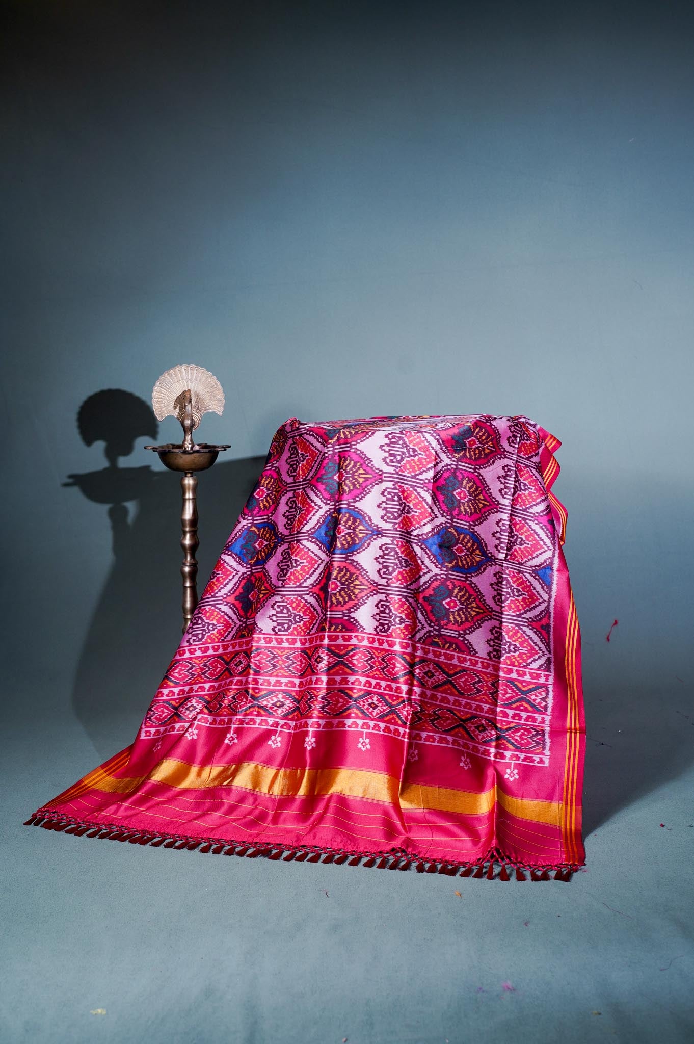 "MCD 013" Banarasi Multi Patola Paithani Silk Dupatta