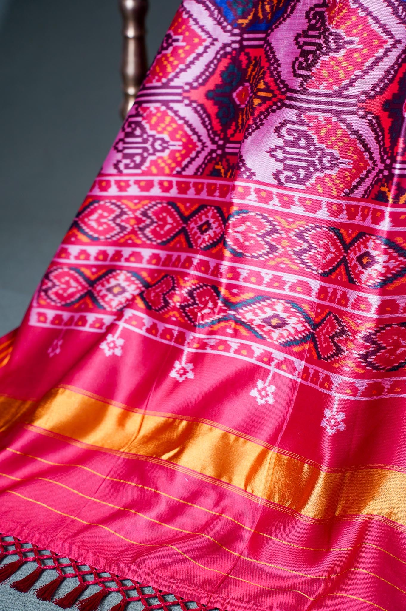 "MCD 013" Banarasi Multi Patola Paithani Silk Dupatta