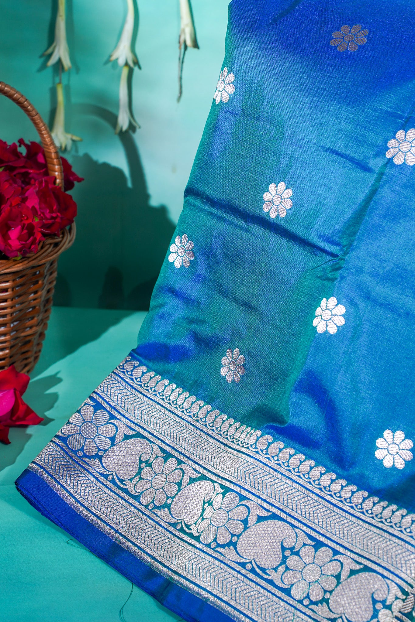 "VIRASAT 005" "Alia" Pure Banarasi Katan Silk Saree Woven with Authentic Zari