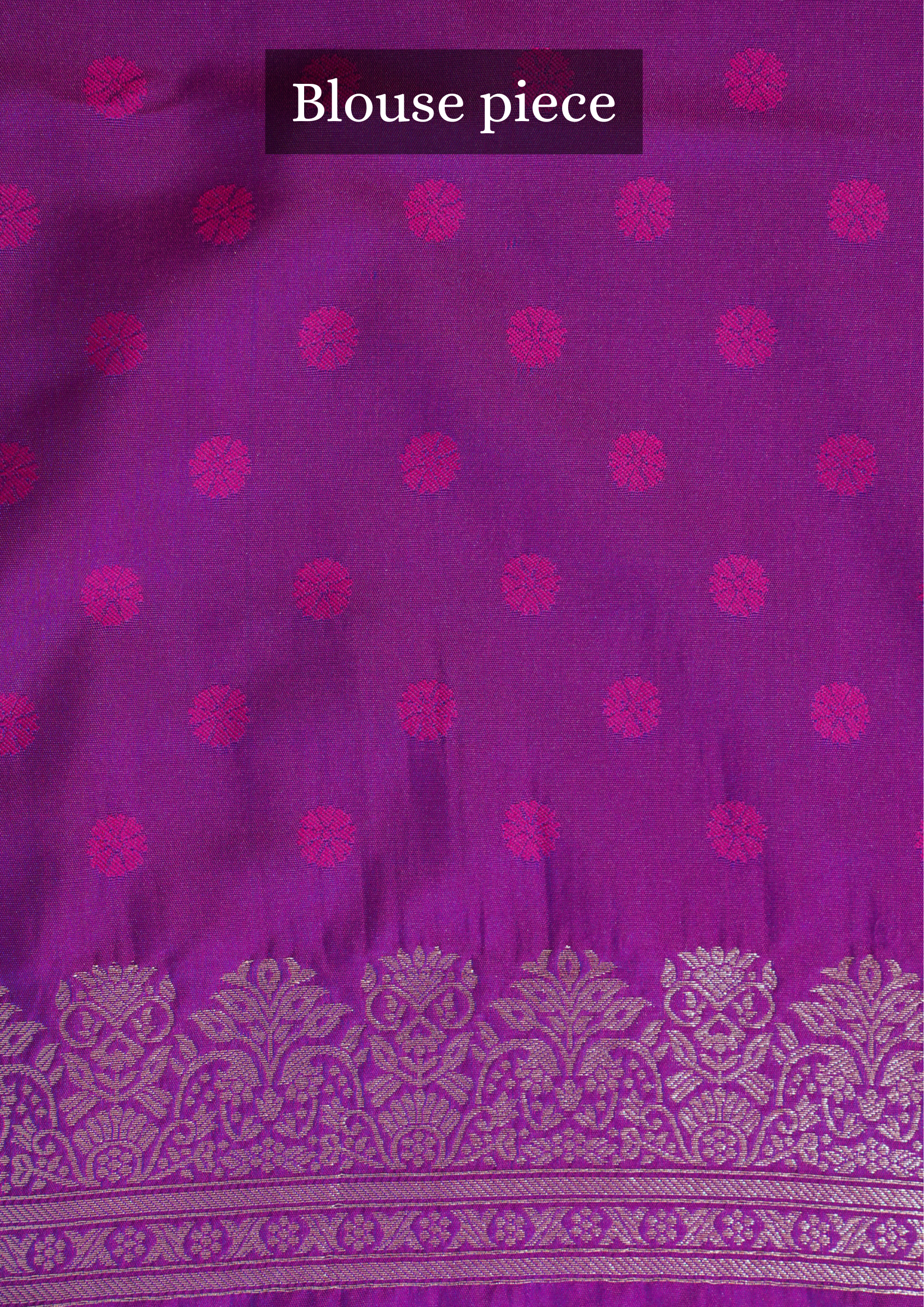 UTSAV BANARAS 319: Royal Magenta Banarasi Silk Saree with Zari Structured Body & Artistry Pallu