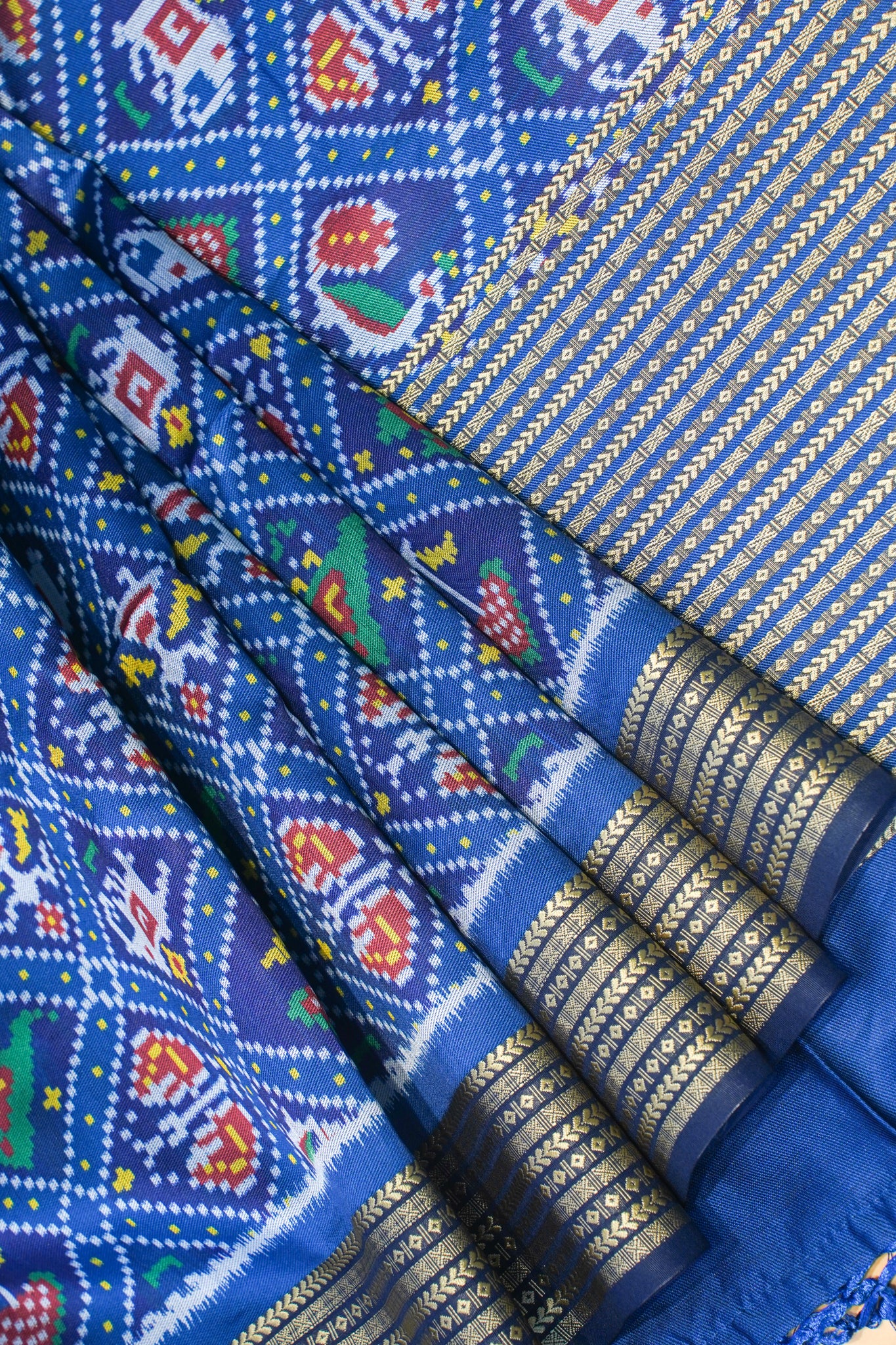 "UTSAV BANARAS 171" Banarasi Elegant Royal Blue Patola Silk Saree