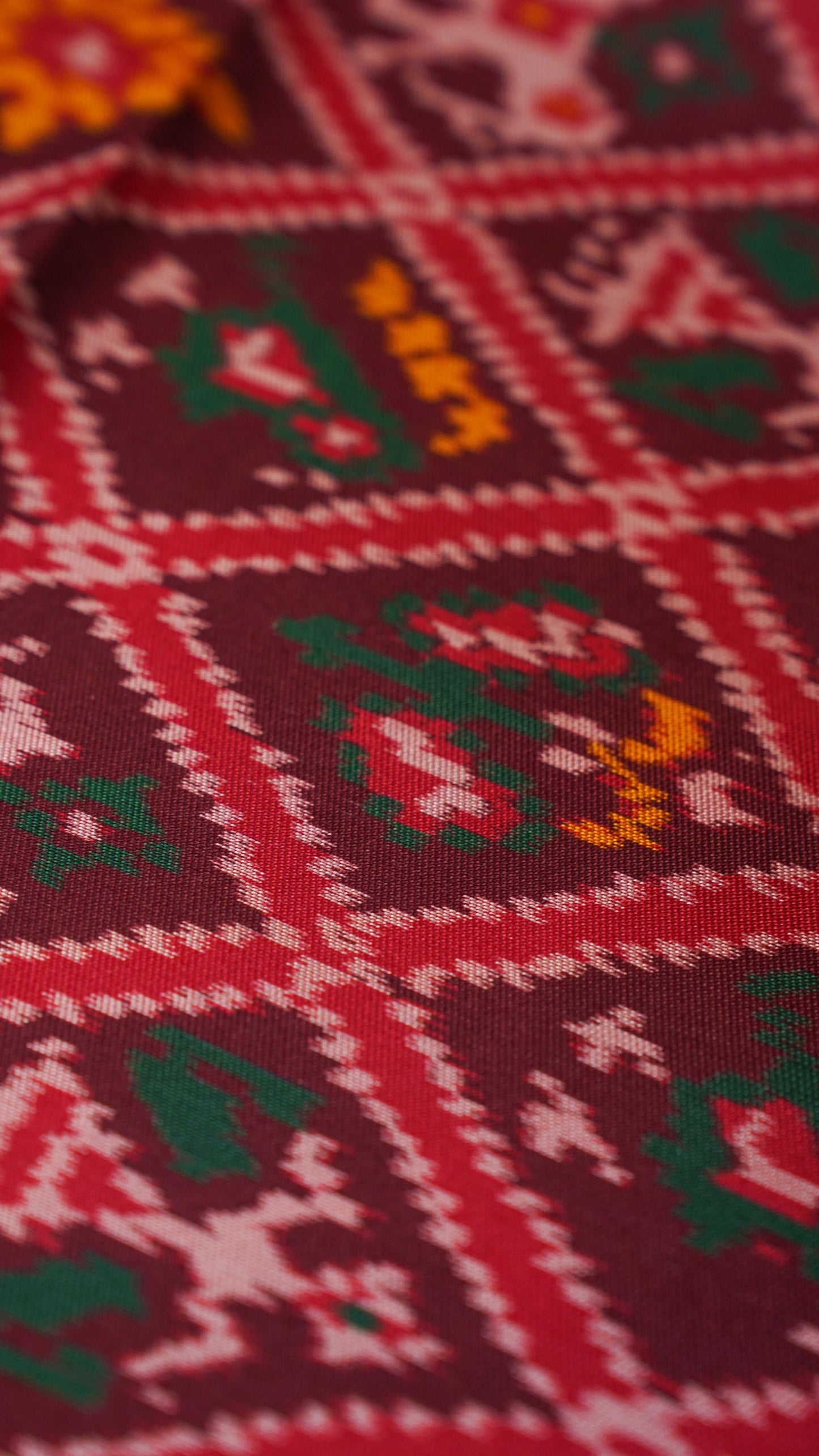 "UTSAV BANARAS 105" Banaras Royal Maroon Patola Silk Saree