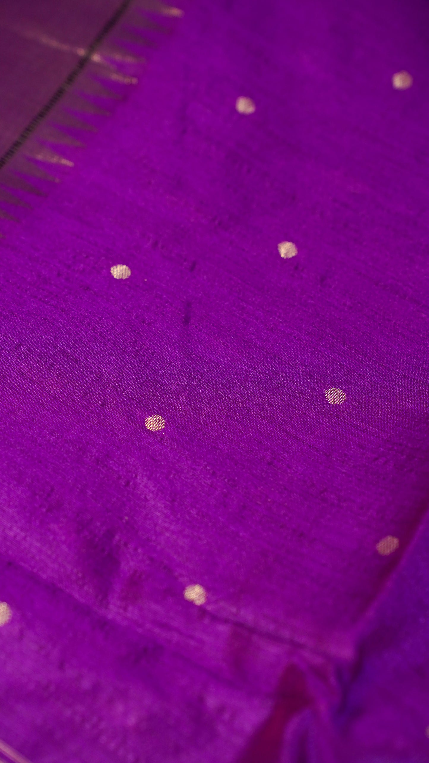 "UTSAV BANARAS 102" Banarasi Purple Peacock Pethani Silk Saree
