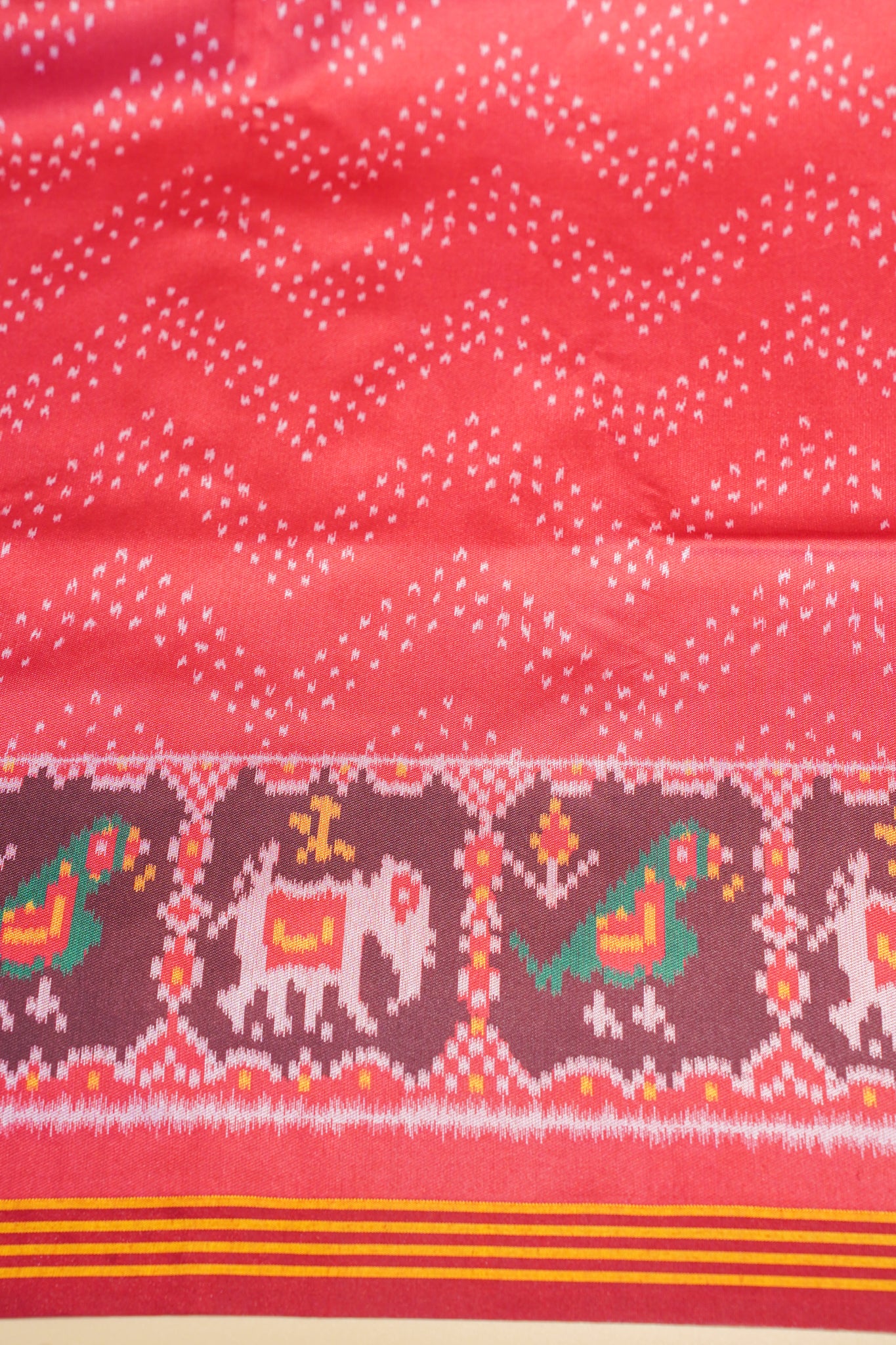 "UTSAV BANARAS 174" Banarasi Vibrant Red Patola Silk Saree