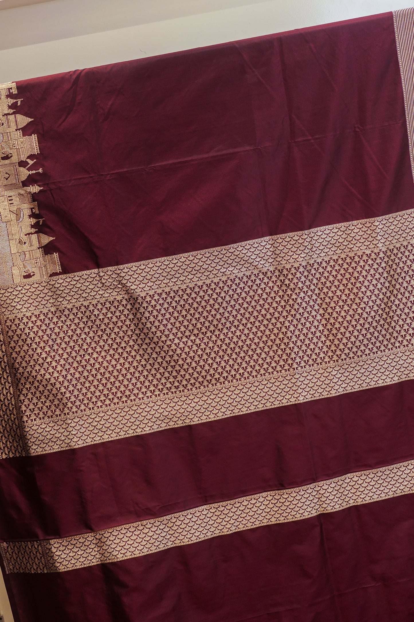 Girija Kashi Ghat Weaving Pure Banarasi Saree With Zari Work
