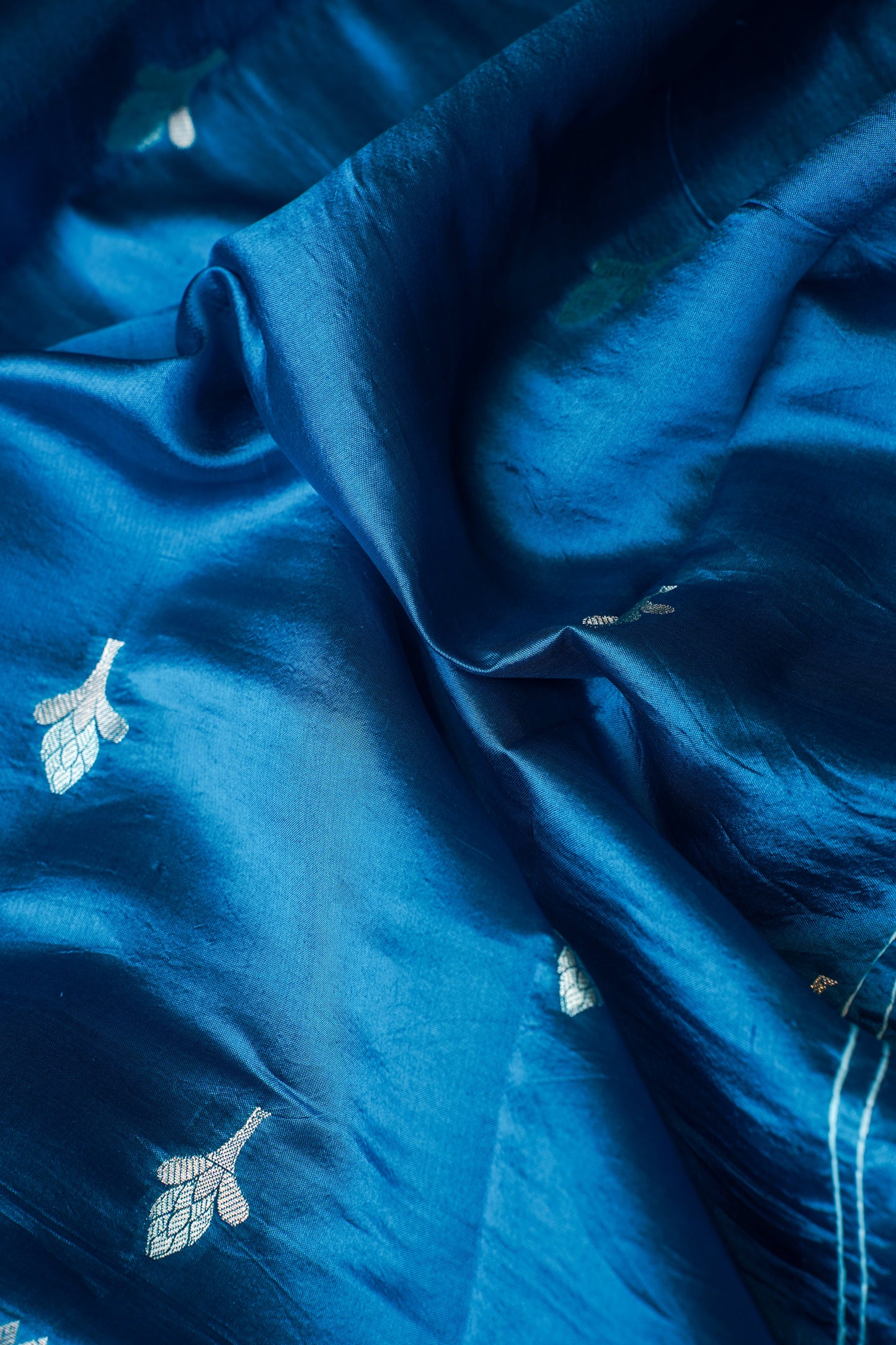 Sharmishta Blue Pure Banarasi Dodama Silk Saree