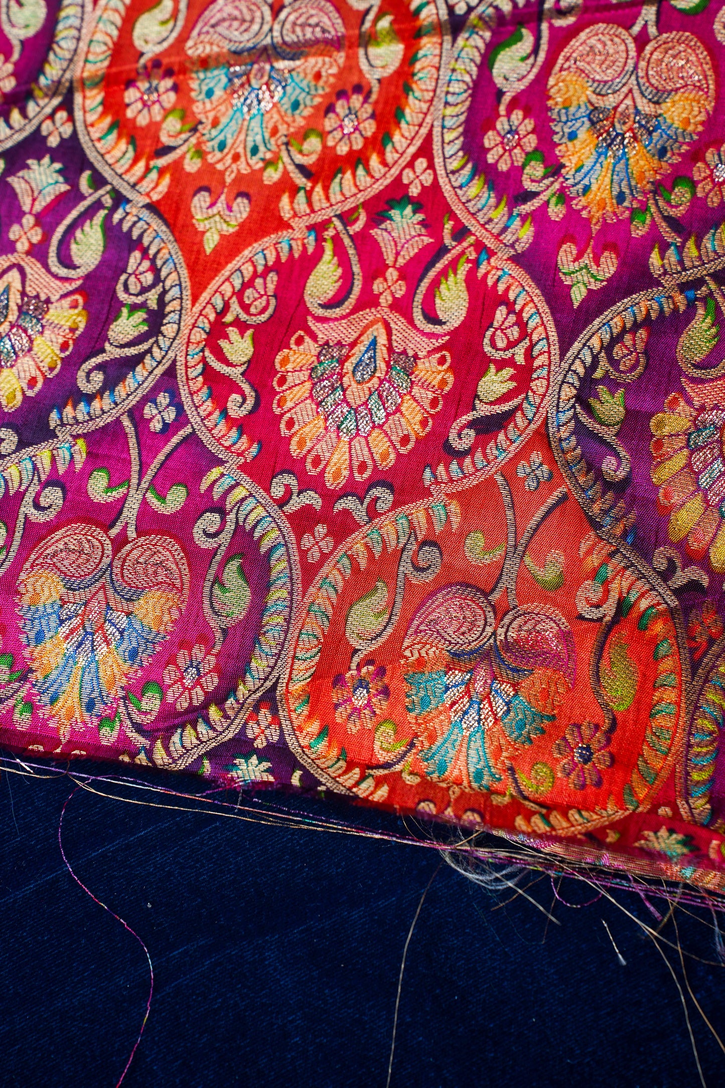 Rukmani Beige Pure Tissue Silk Banarasi Handloom Saree