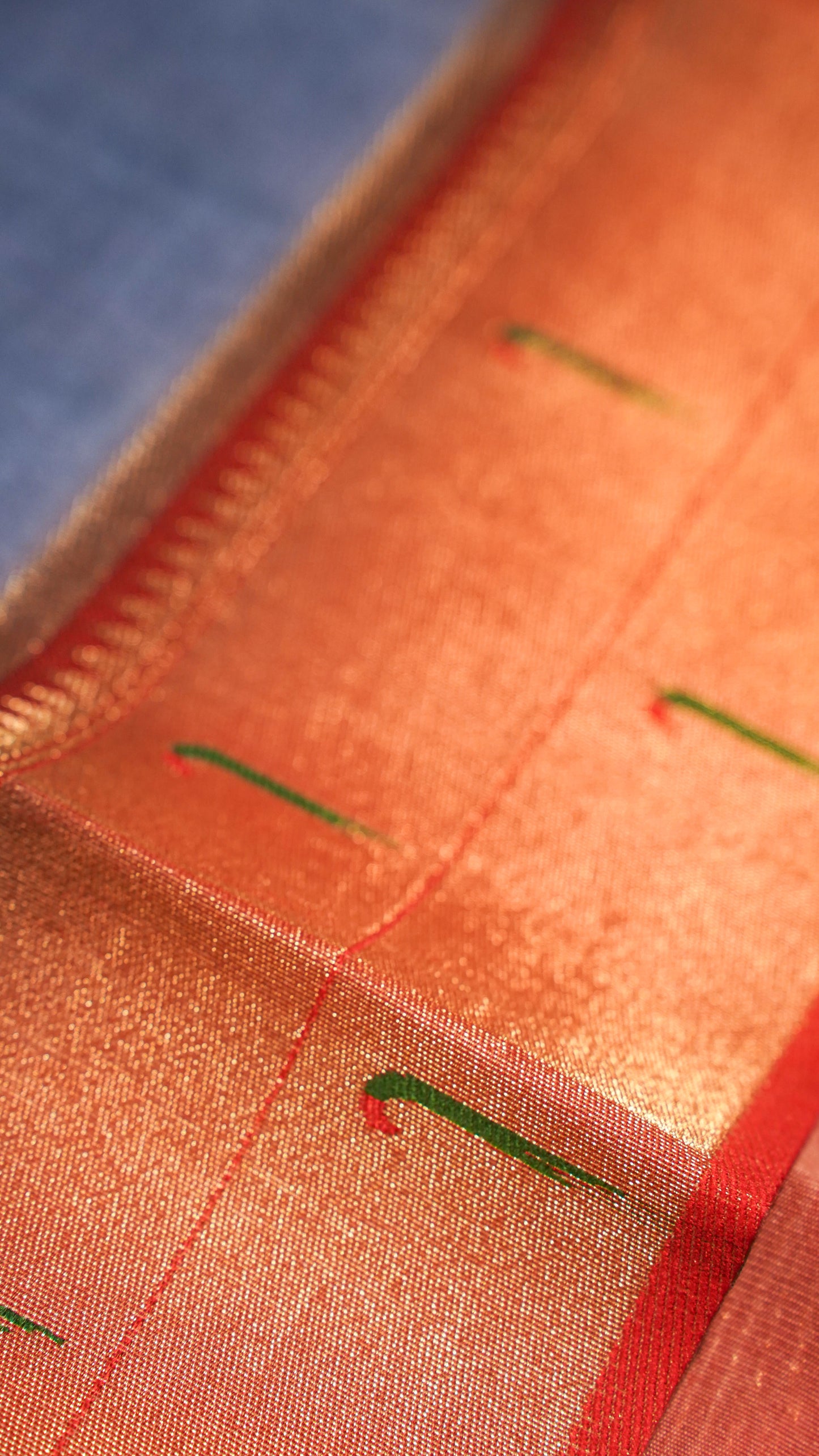 "UTSAV BANARAS 145" Banarasi Ocean Blue Digital Print Paithani Silk Saree