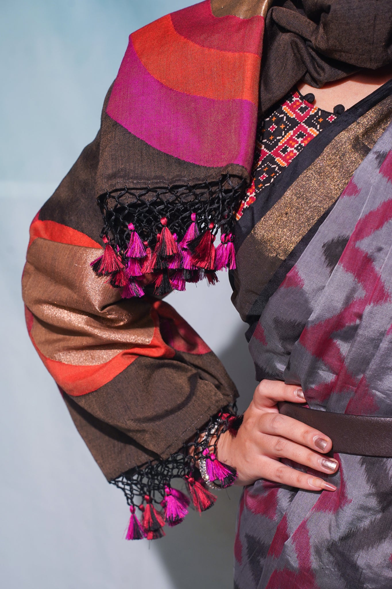 "VIRASAT 257" Banarasi Pure Handloom Uchhat Kadwa Ekkat Work With Brahmand Pallu Motive
