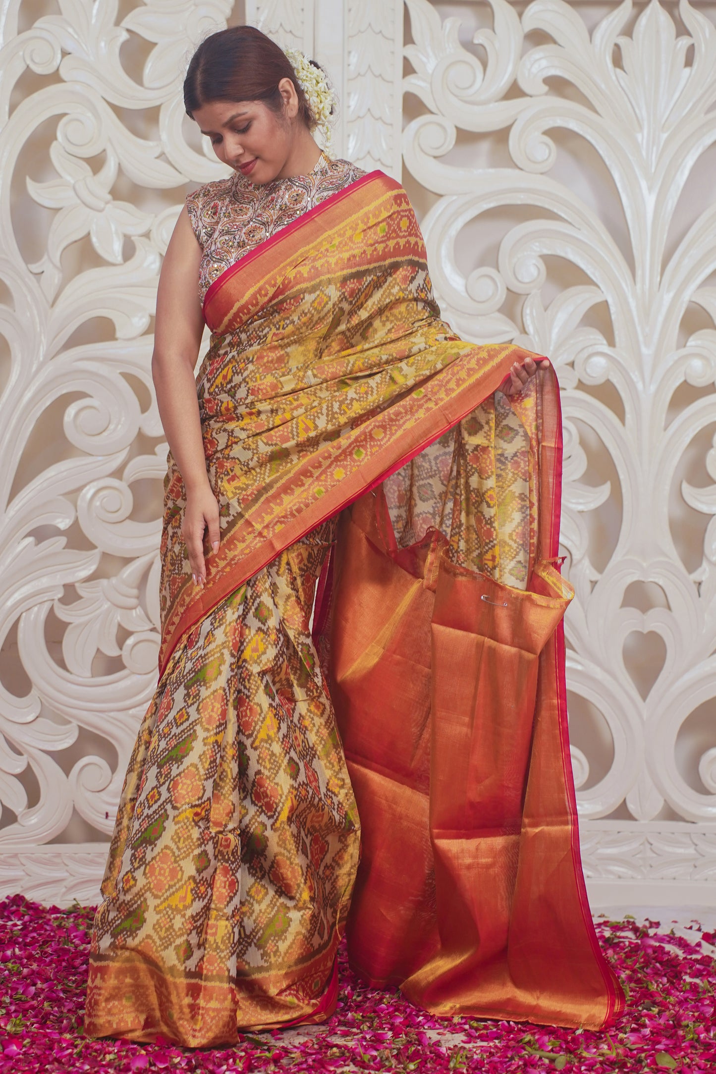 "VIRASAT 010" Pure Patola Silk Saree