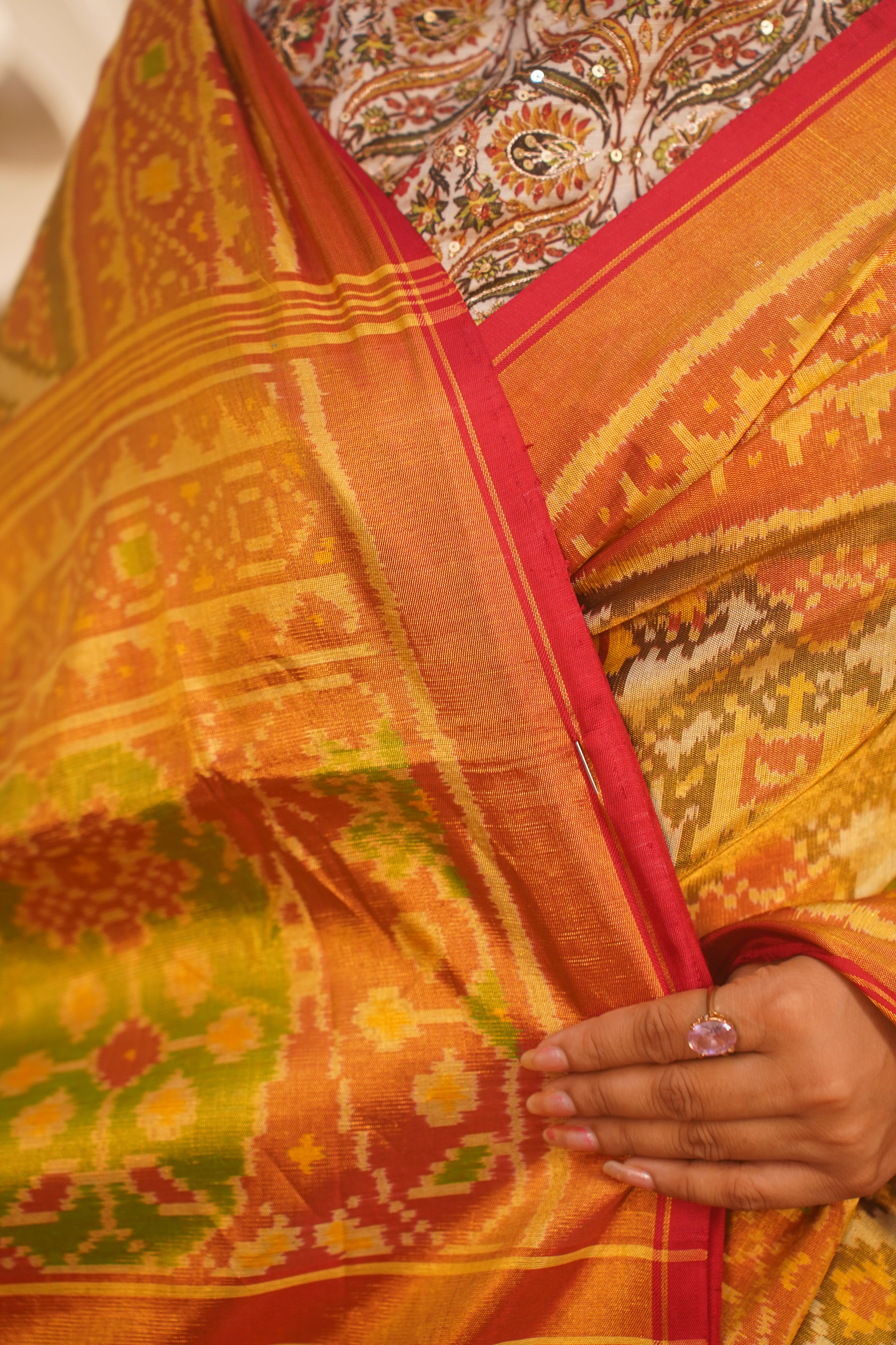 "VIRASAT 010" Pure Patola Silk Saree