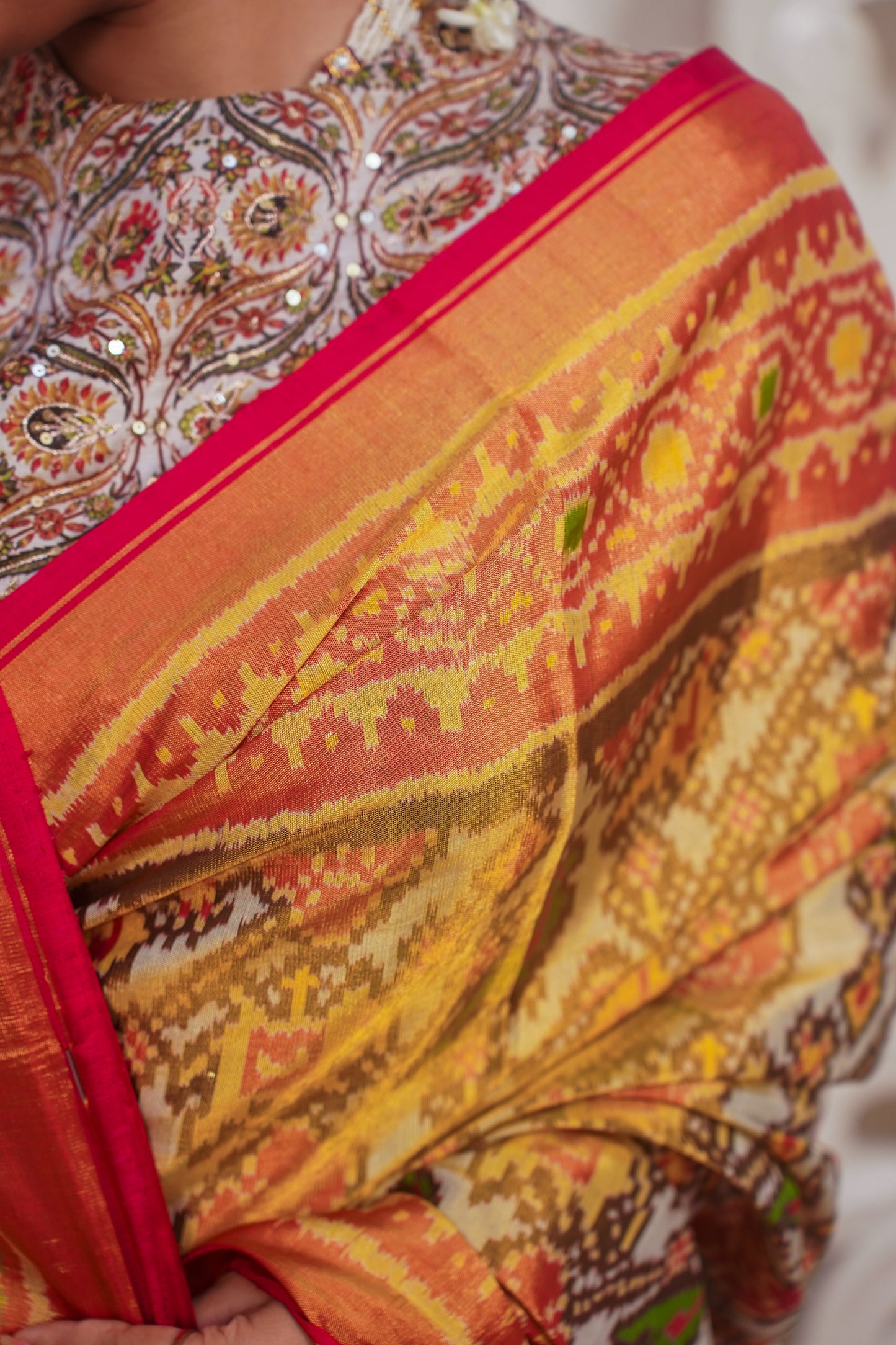 "VIRASAT 010" Pure Patola Silk Saree