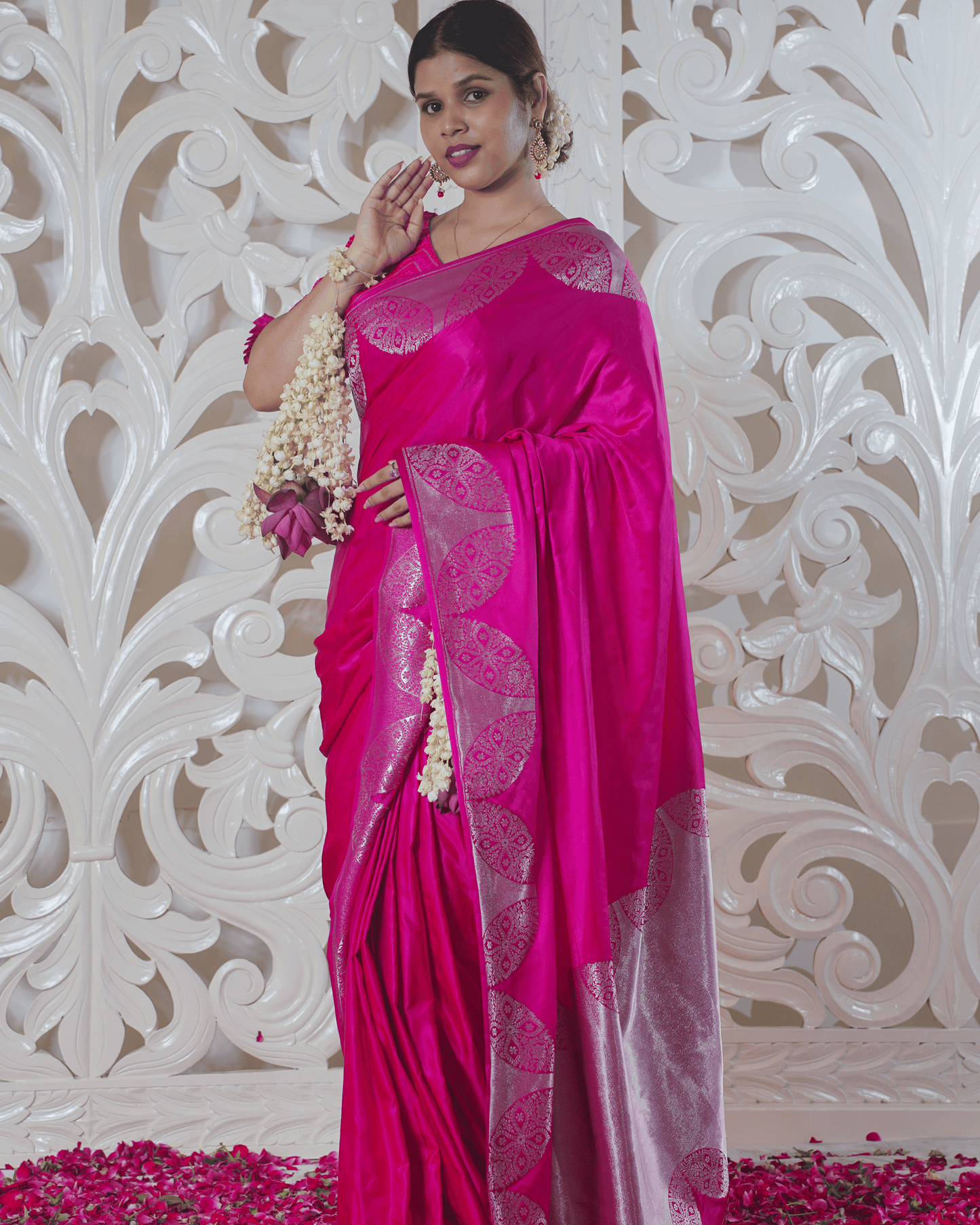 "WAAH BANARAS 008" Pink Pure Banarasi Saree