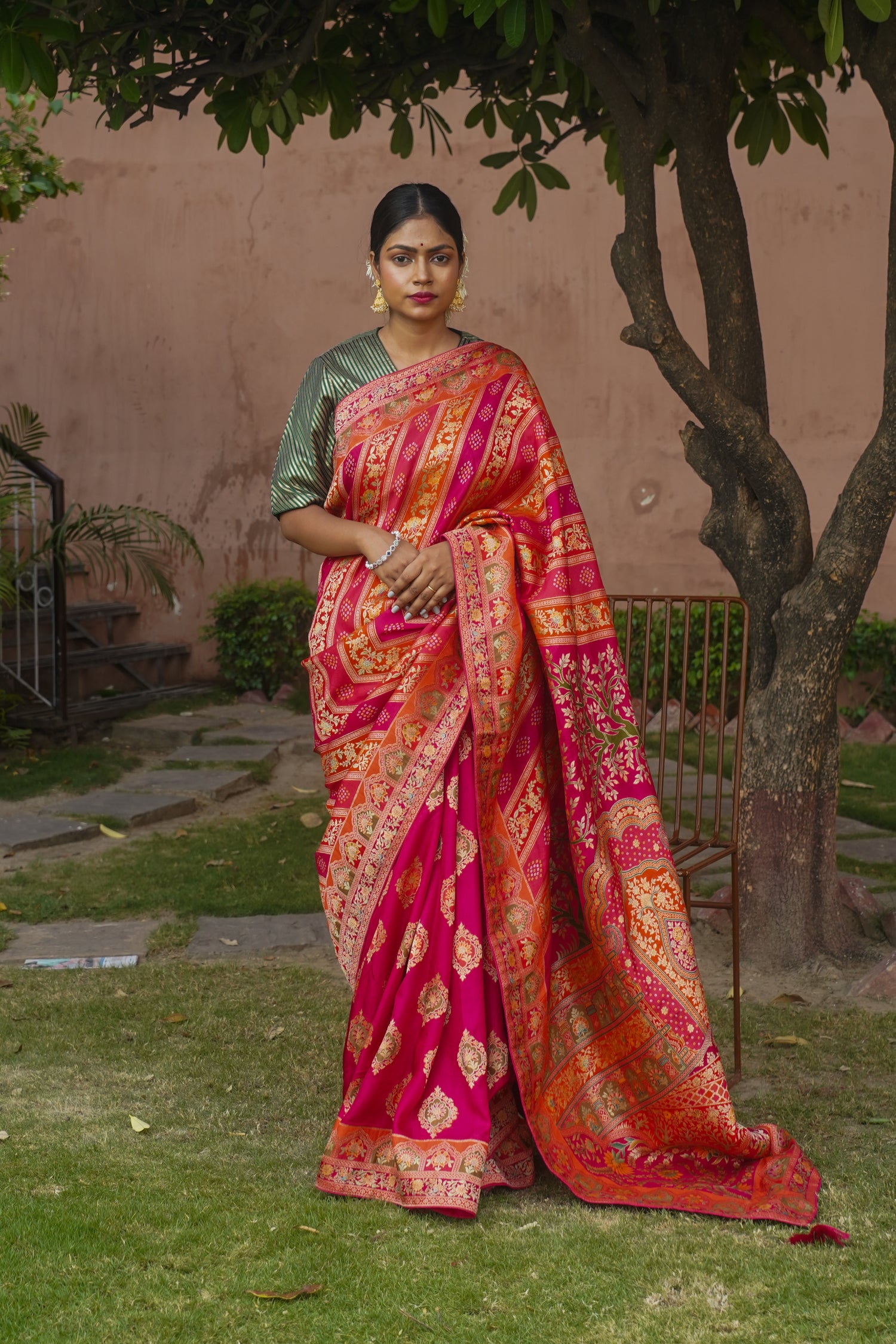 Banarasi Rangkat Saree