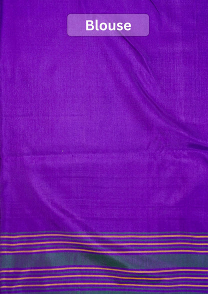 Founder Choice 071: Pure Katan Patola Ikkat Handloom Silk Saree in Lotus Pink