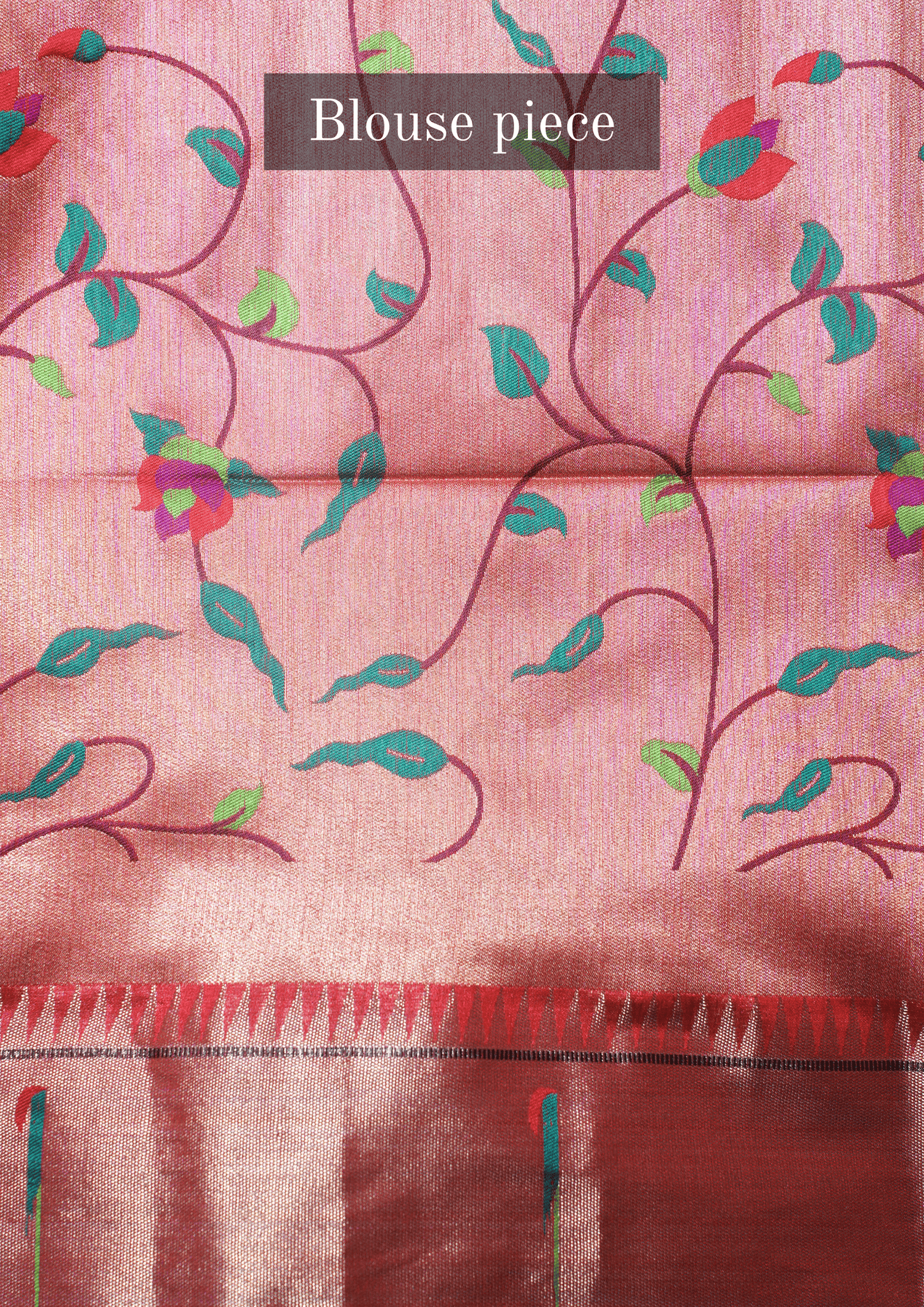 "UTSAV BANARAS 252" Banarasi Crimson Pink Peacock Pethani Silk Saree
