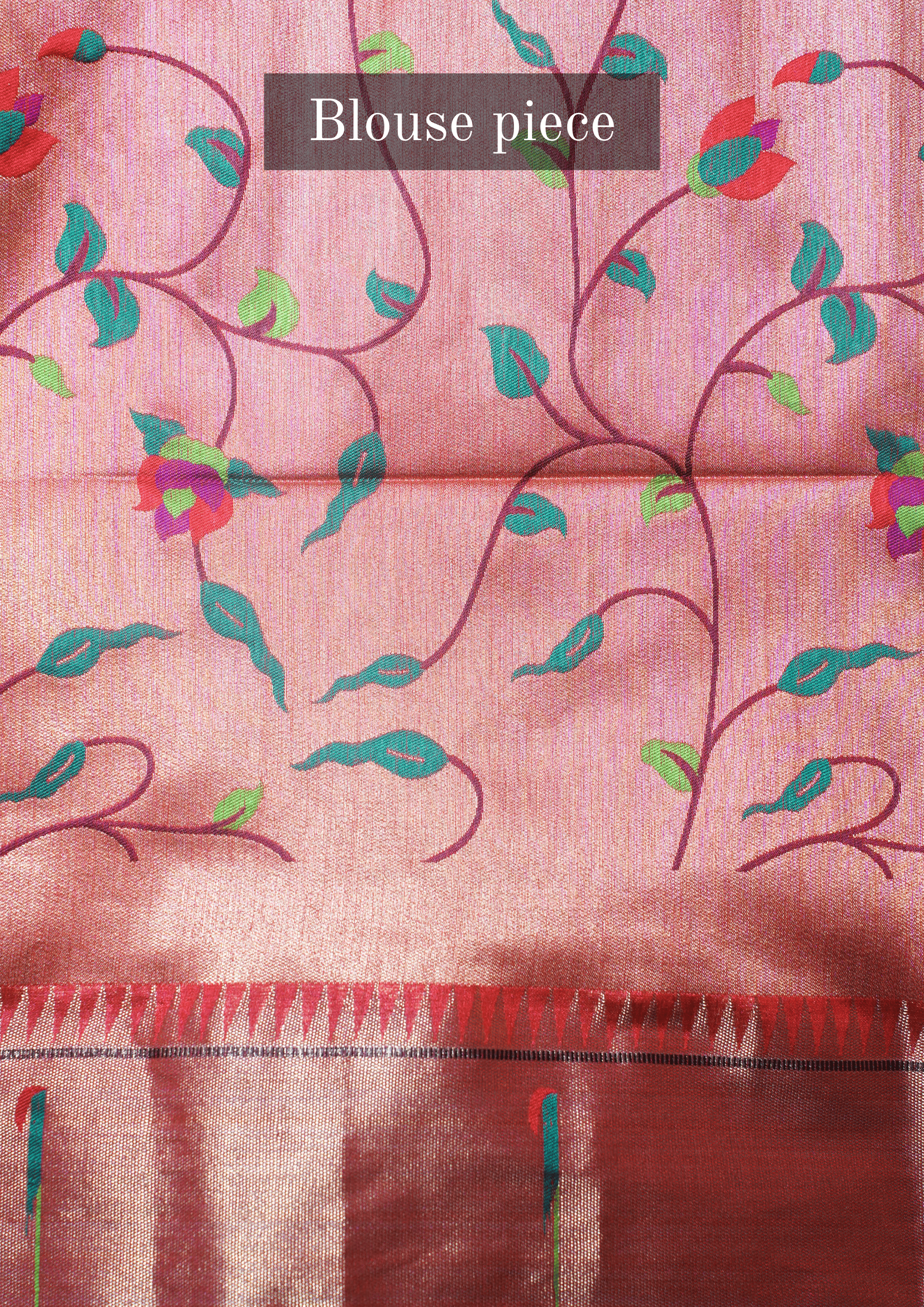 "UTSAV BANARAS 252" Banarasi Crimson Pink Peacock Pethani Silk Saree