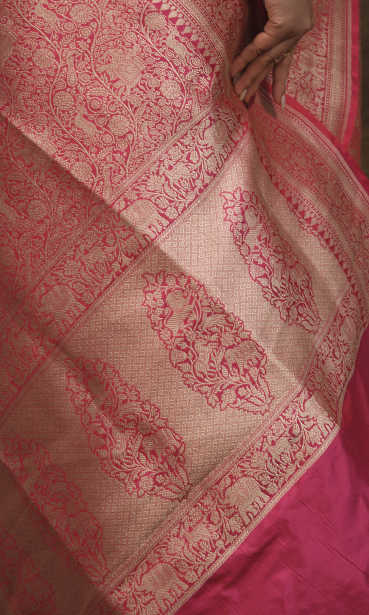 Jungle: A Banarasi Brocade Masterpiece - Where Nature Comes Alive