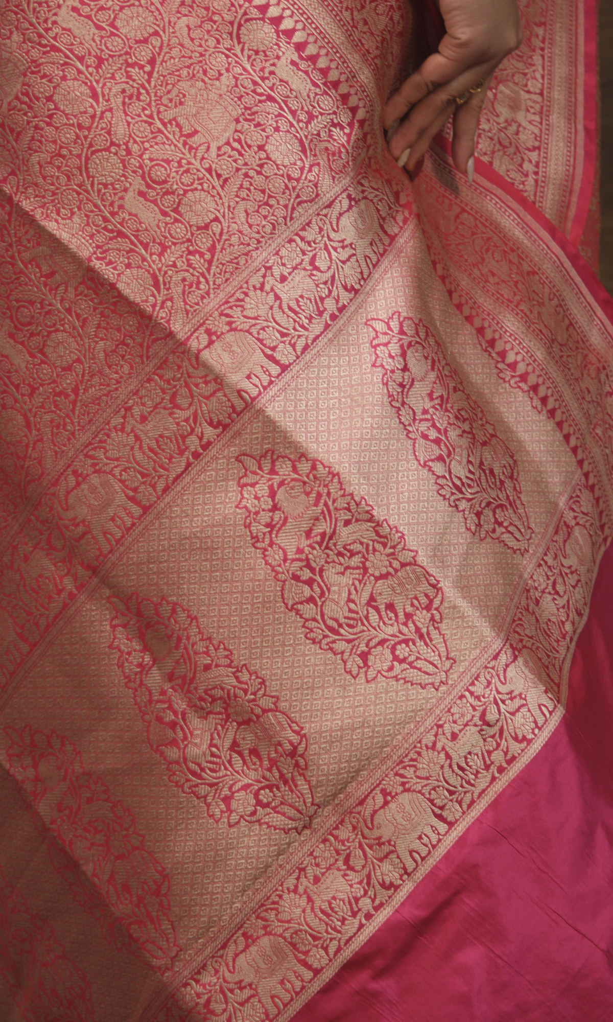 "VIRASAT 165" A Banarasi Brocade Masterpiece Saree - Where Nature Comes Alive