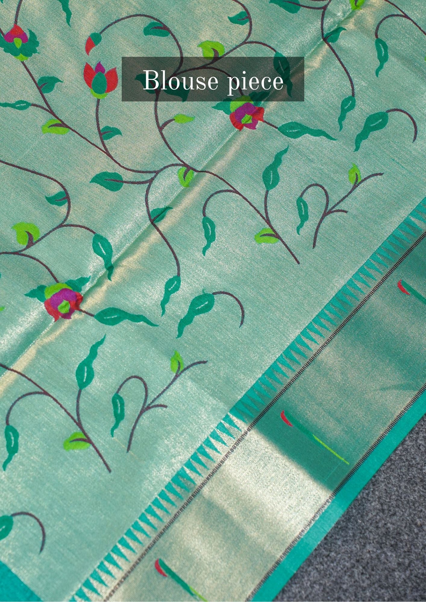 "UTSAV BANARAS 260" Banarasi Green Peacock Pethani Silk Saree