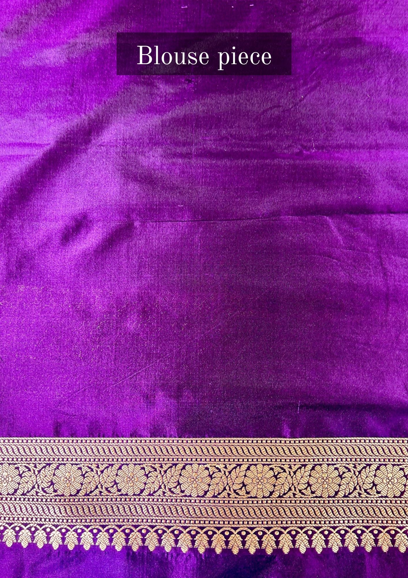 "VIRASAT 202" Dark Purple Handloom Pure Katan Silk Saree