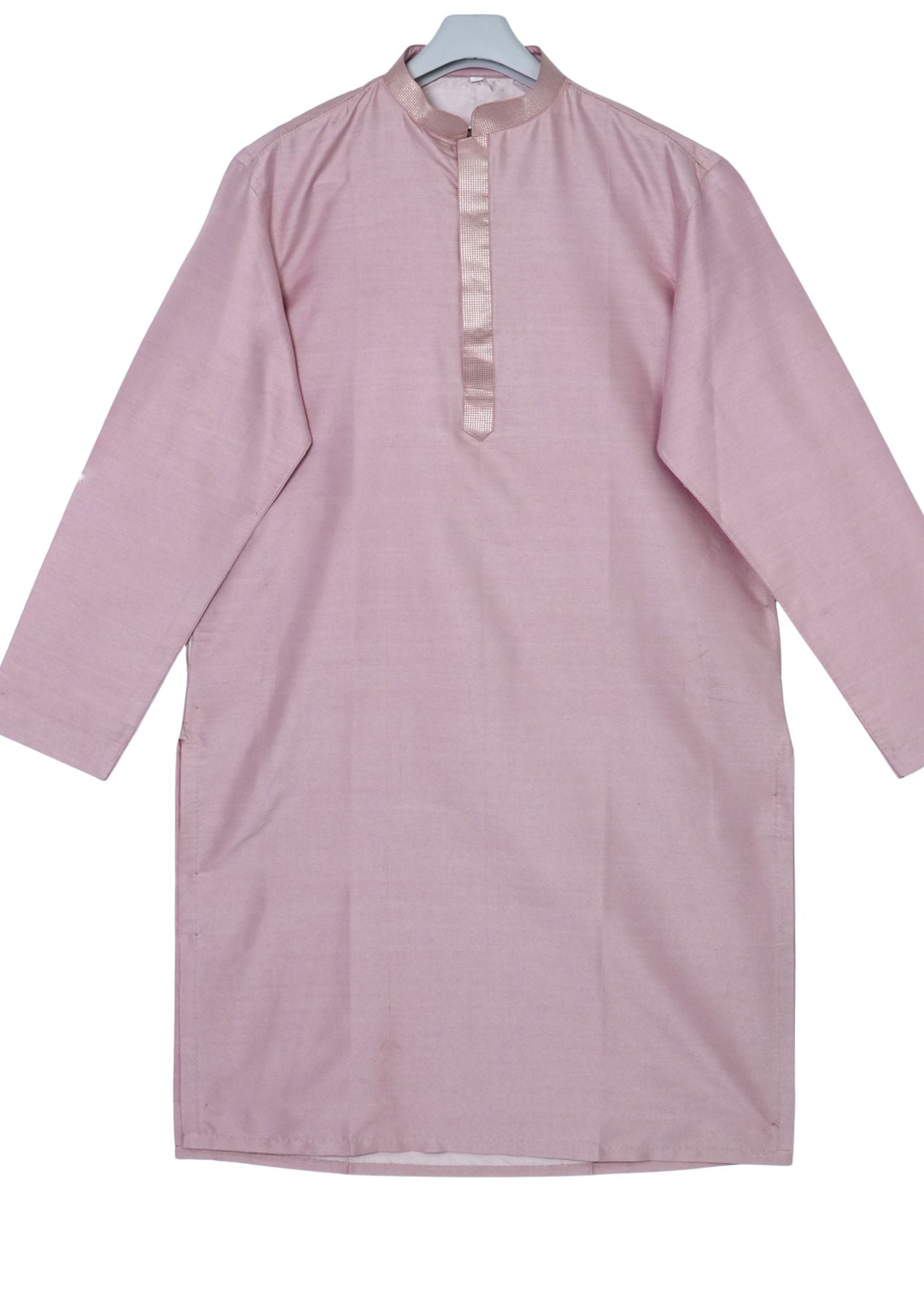 MJ 012A: Dusty Pink Banarasi Silk Kurta Payjama Jacket