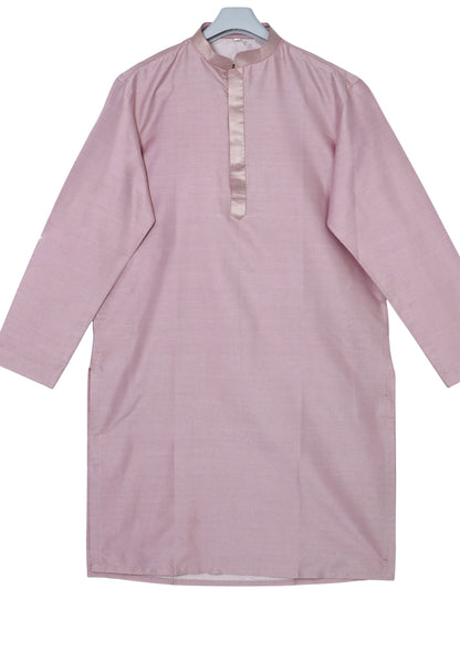 MJ 012A: Dusty Pink Banarasi Silk Kurta Payjama Jacket