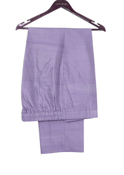 MJ 013C: Light Lavendar Banarasi Silk Kurta Payjama Jacket
