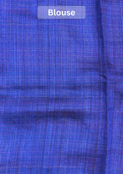 VIRASAT 352: Glitaray Royal Blue Pure Matka Silk Saree | Silk Mark Certified