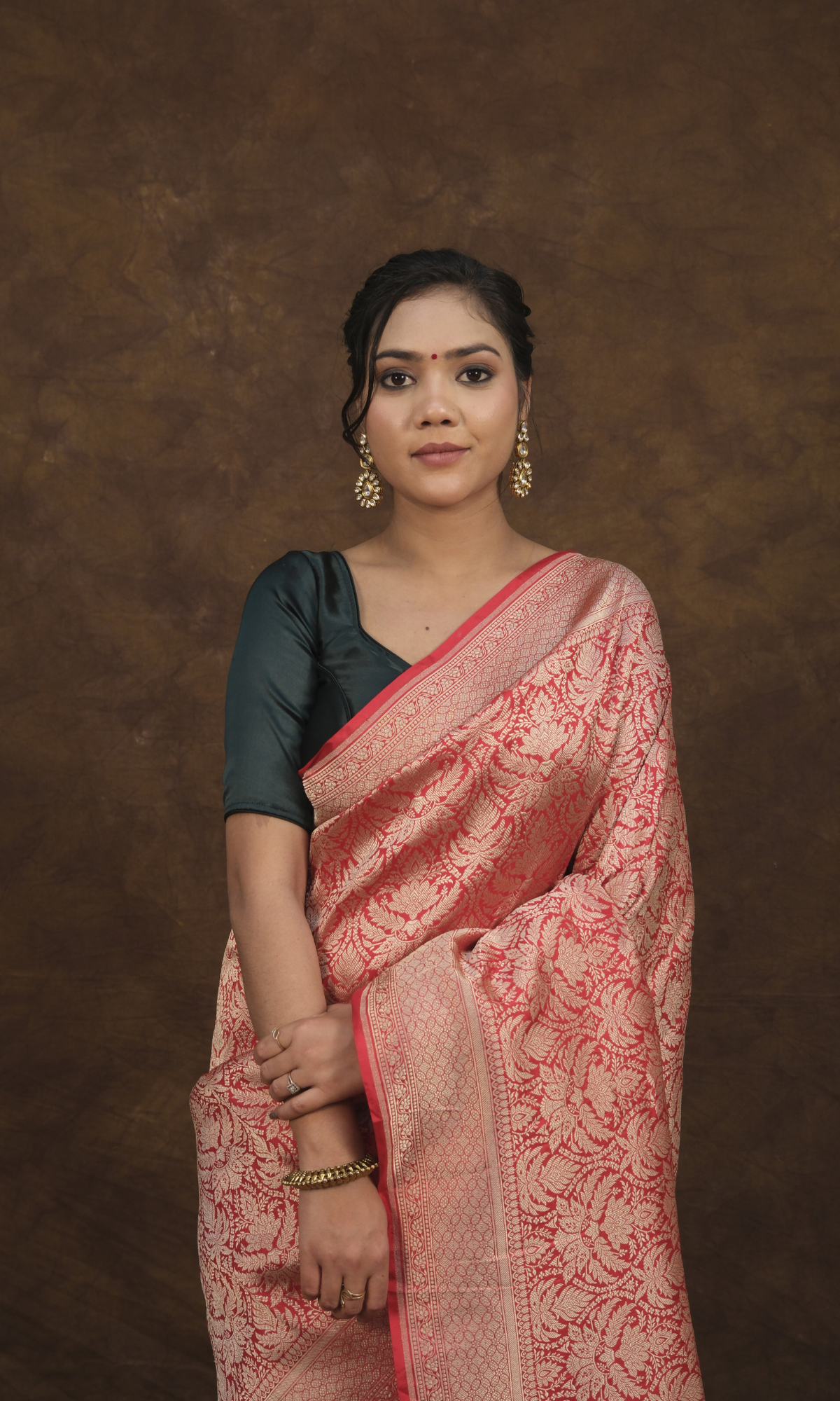 VIRASAT 017 : Pure Banarasi Handloom Silk Brocade Saree