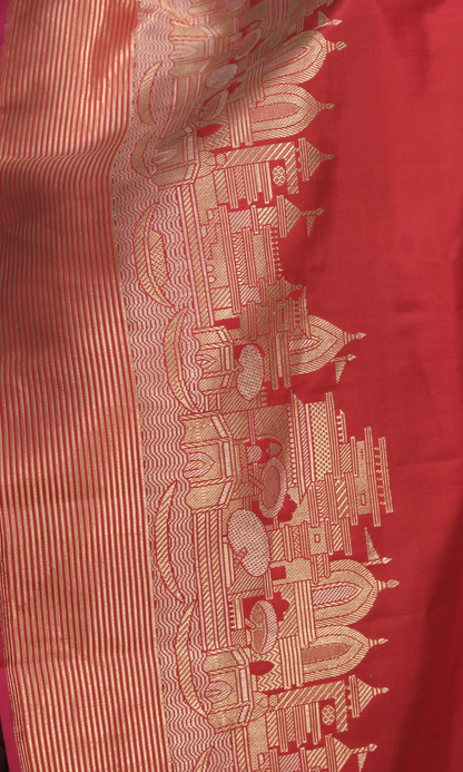 Banarasi Ghat Silk Saree Inspired by the Essence of Kashi