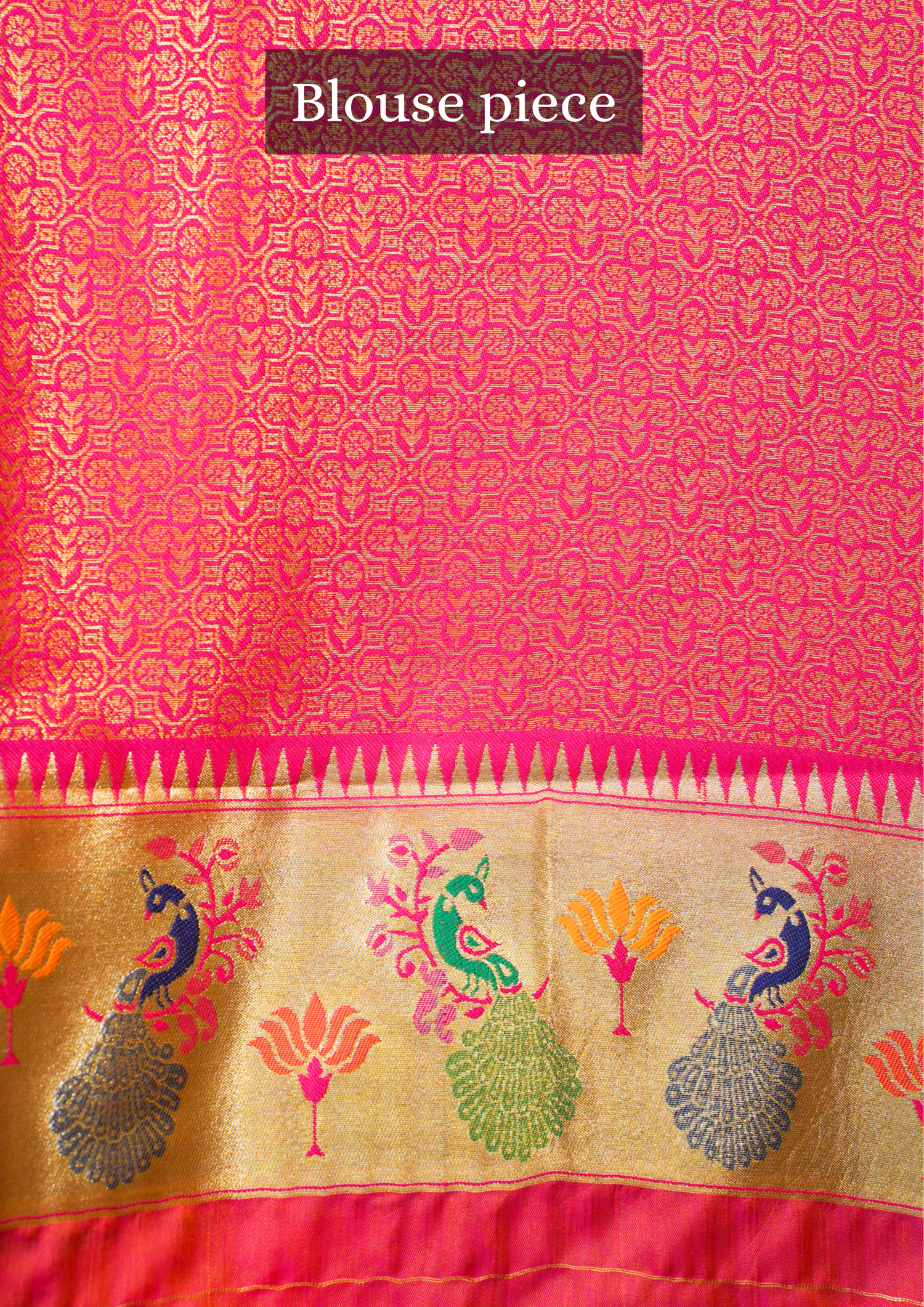 UTSAV BANARAS 352: Royal Gold Brocade Tissue Silk Saree with Multicolor Meenakari Zari Border &amp; Artistic Palla