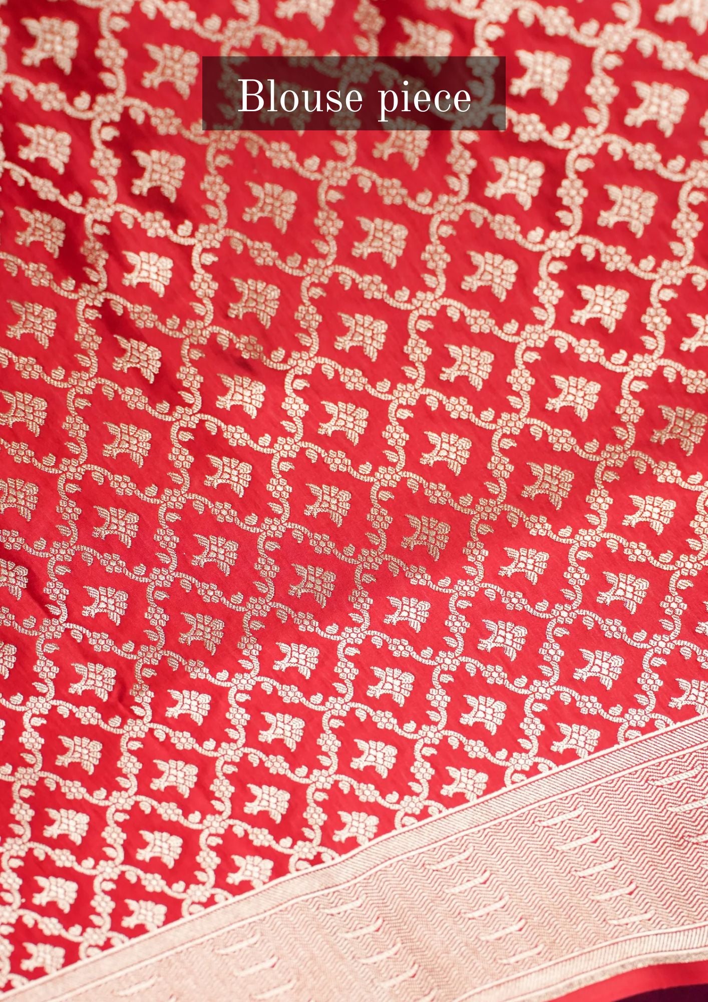 "WAAH BANARAS 055I" Banarasi Pure Mashru silk saree with Ghat Border