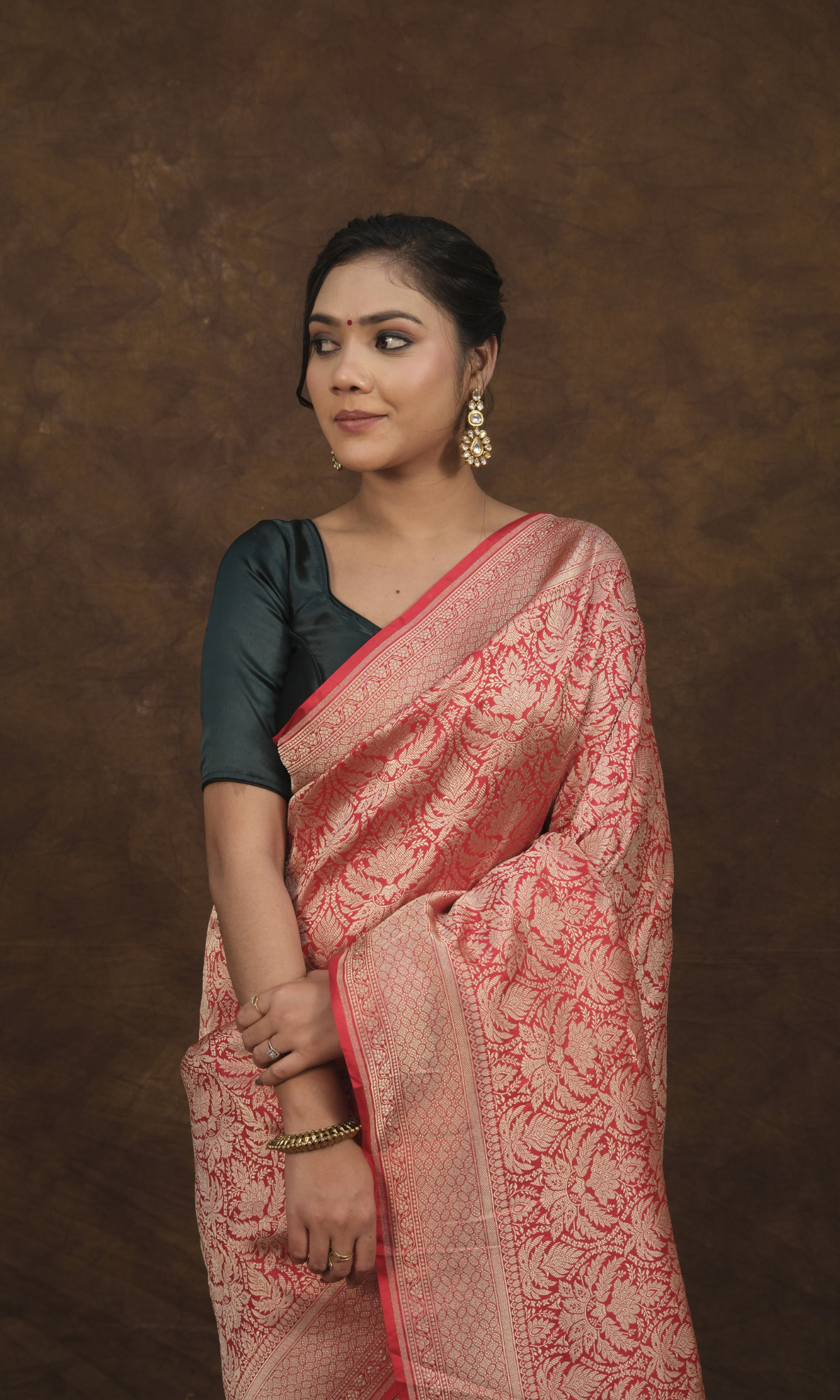 VIRASAT 017 : Pure Banarasi Handloom Silk Brocade Saree