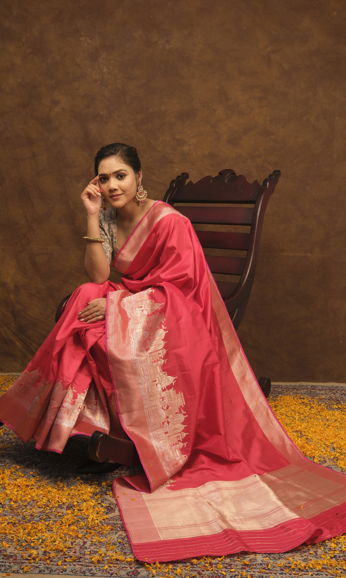 VIRASAT 019 Banarasi Ghat Silk Saree Inspired by the Essence of Kashi