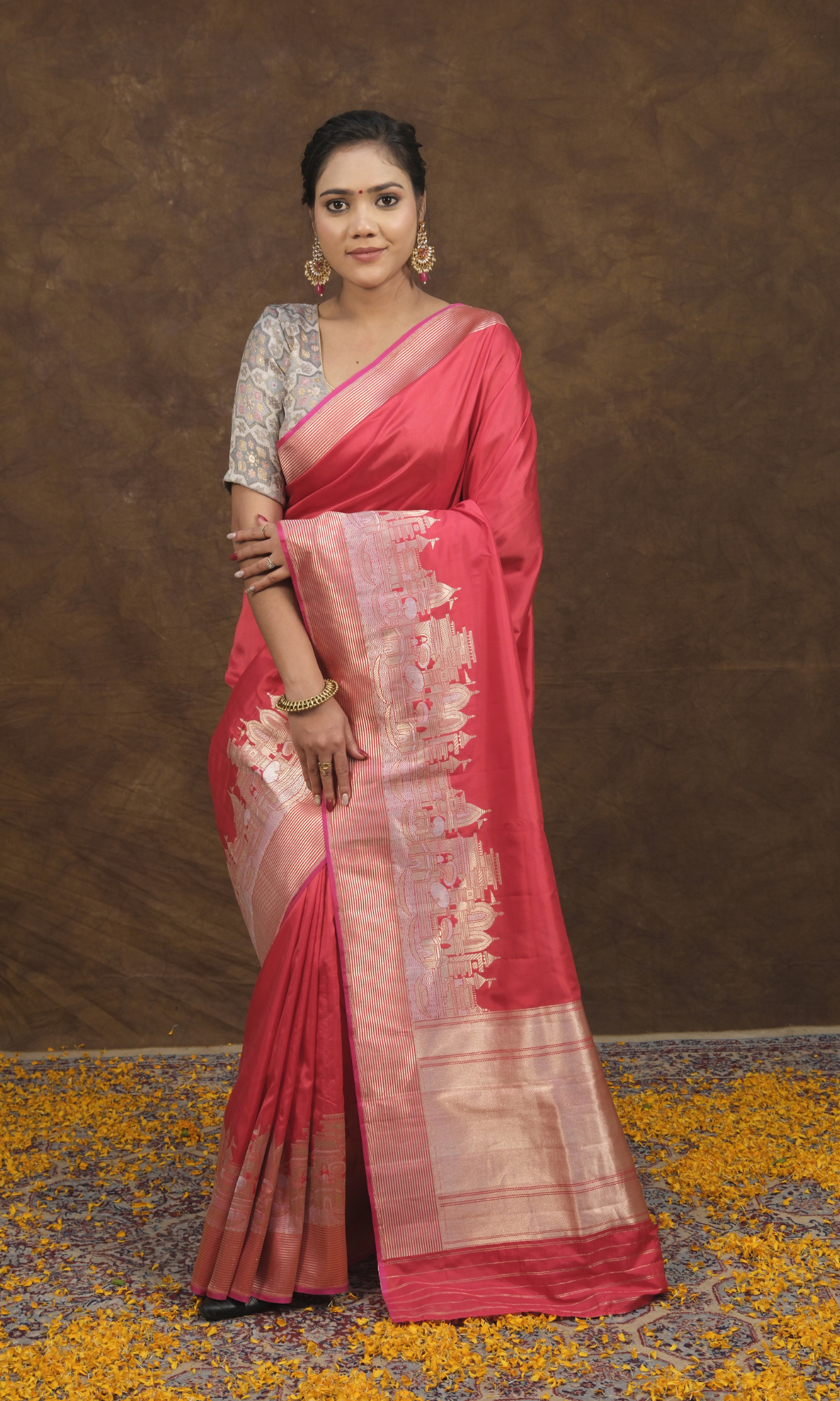 Banarasi Ghat Silk Saree Inspired by the Essence of Kashi