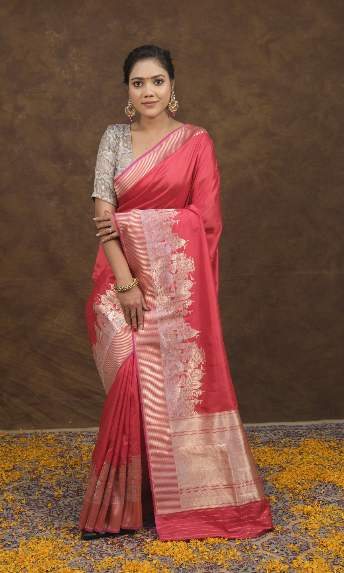VIRASAT 019 Banarasi Ghat Silk Saree Inspired by the Essence of Kashi