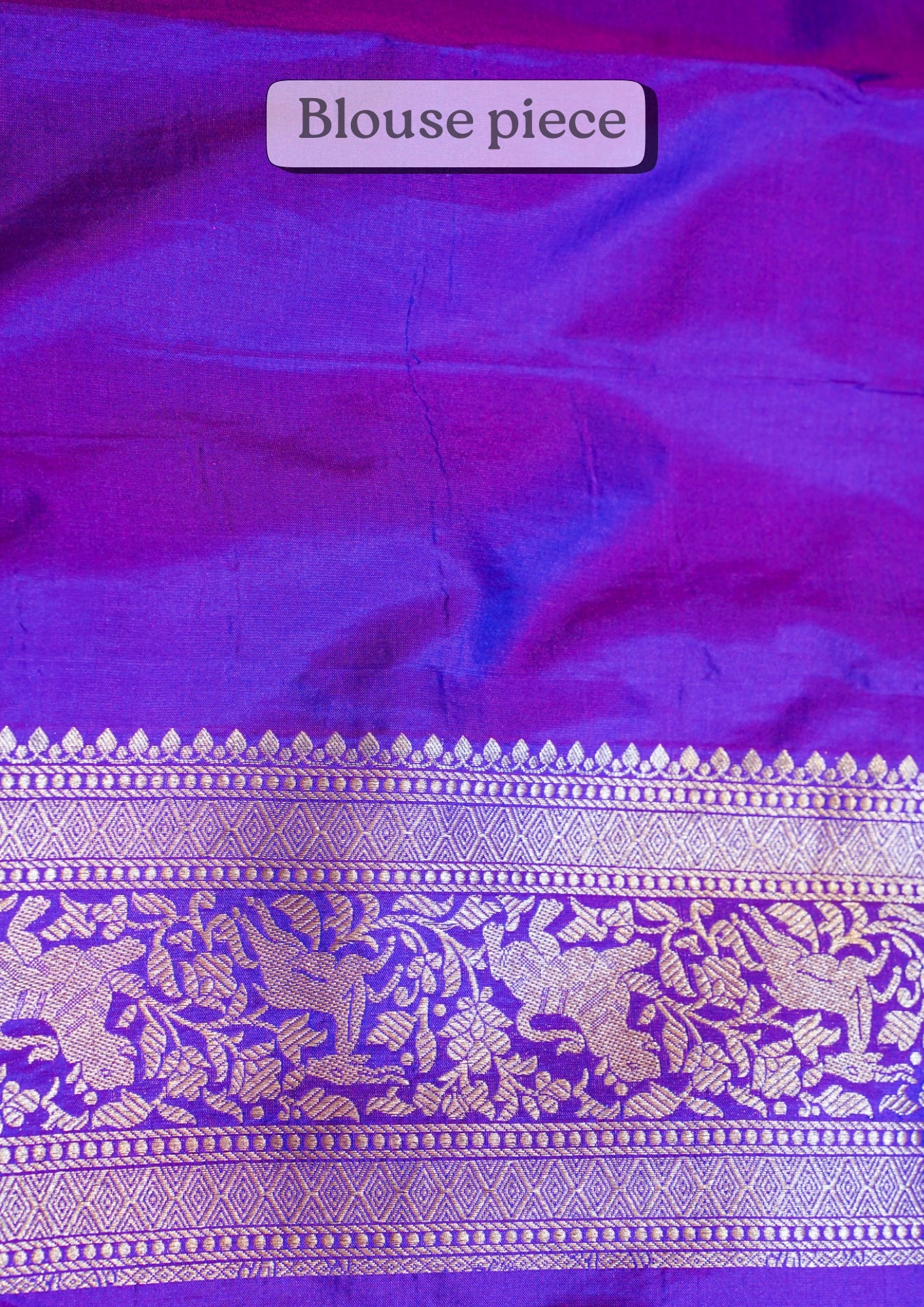 "VIRASAT 266" Banarasi Pure Silk Upadaa Real Jaal Shikargah Saree