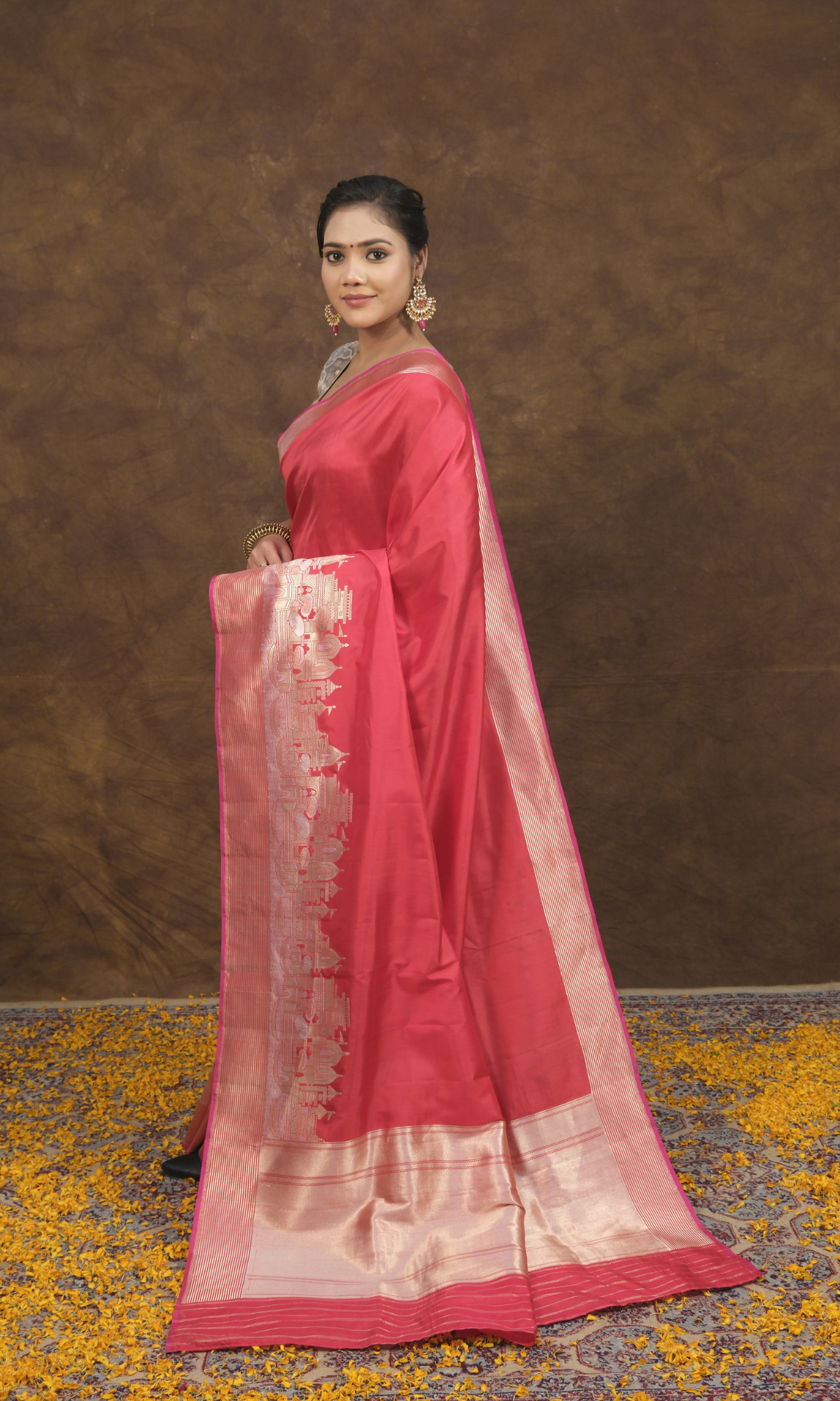 Banarasi Ghat Silk Saree Inspired by the Essence of Kashi