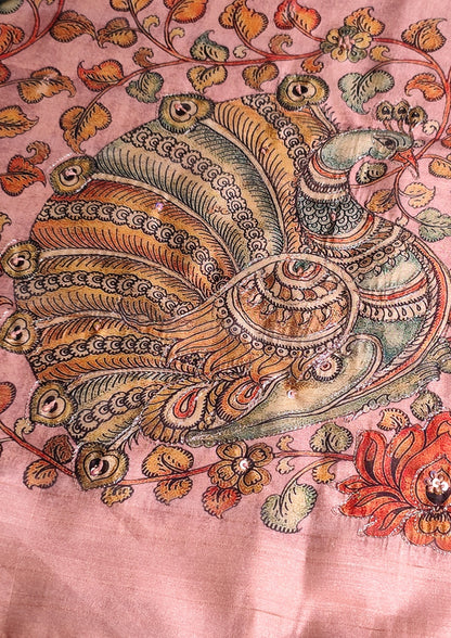 "UTSAV BANARAS 285" Banarasi Raw Silk Saree With Artistic Peacock Motif