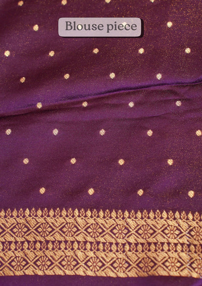 "Waah Banaras 098" Banarasi Soft Mashru Silk With Brocade Work 100% Pure Vegan