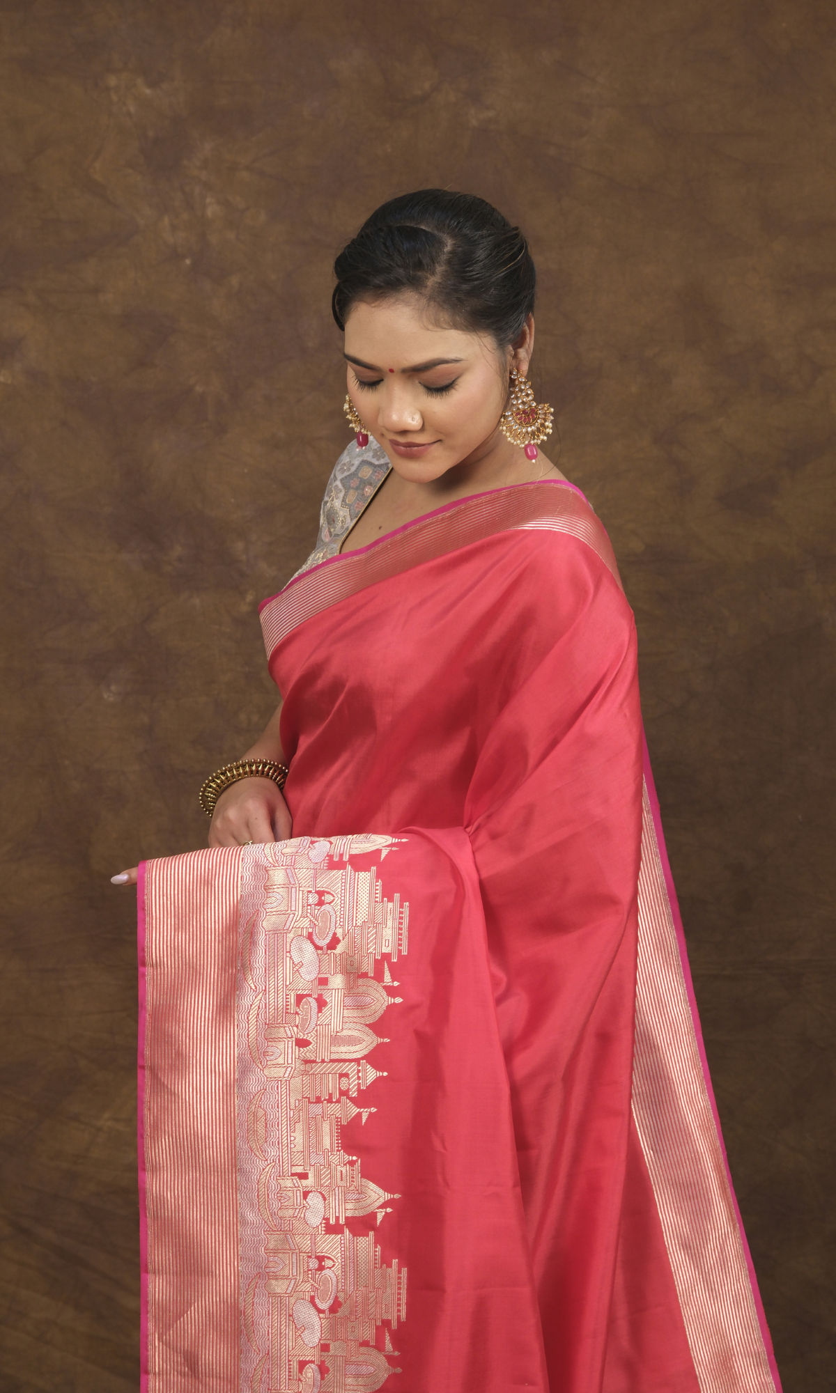 Banarasi Ghat Silk Saree Inspired by the Essence of Kashi