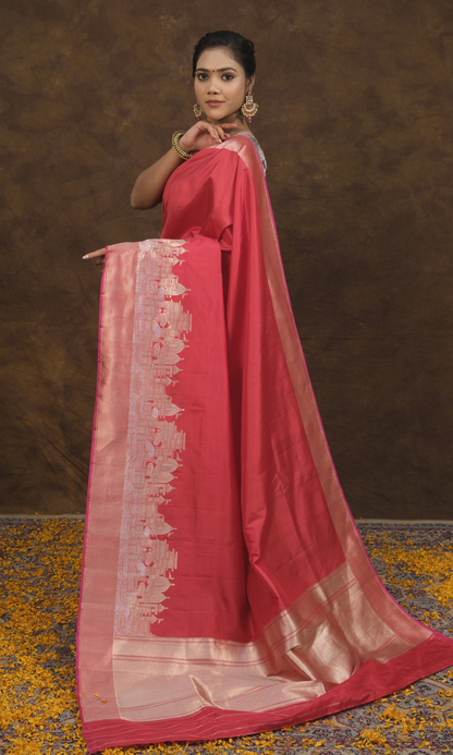 Banarasi Ghat Silk Saree Inspired by the Essence of Kashi