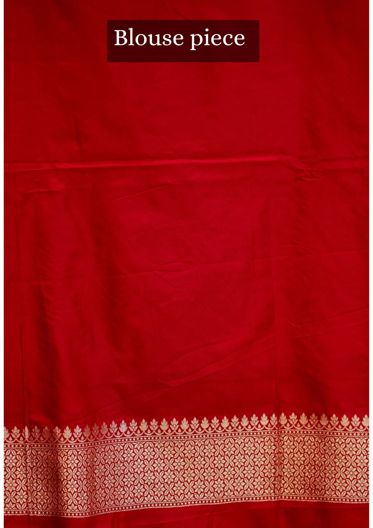 "VIRASAT 128" Red Pure Banarasi Katan Silk Saree