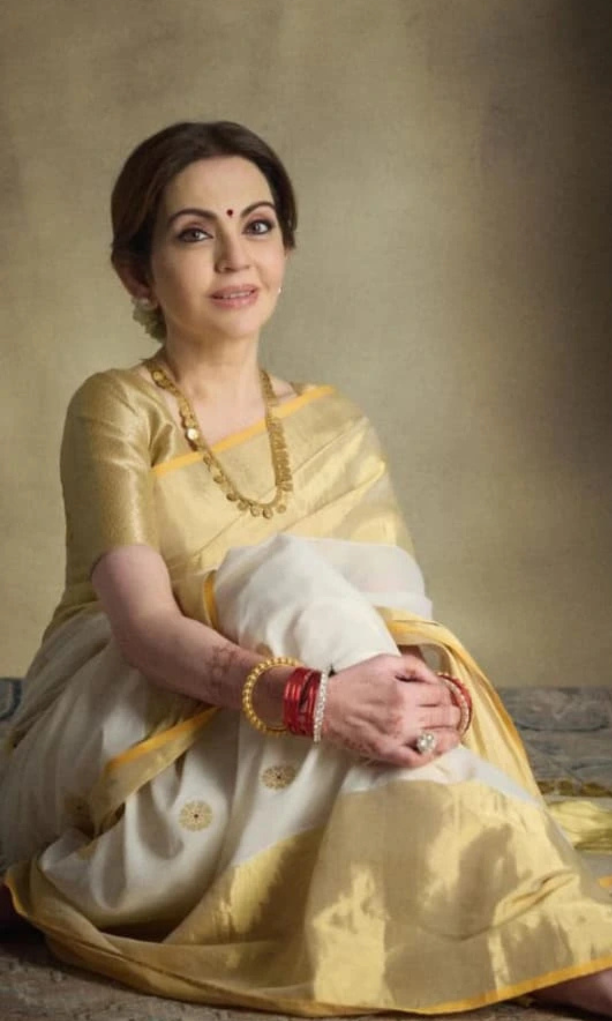 "UTSAV BANARAS 019" Nita Ambani Inspired Pure Banarasi Chanderi Cotton Saree - Queen